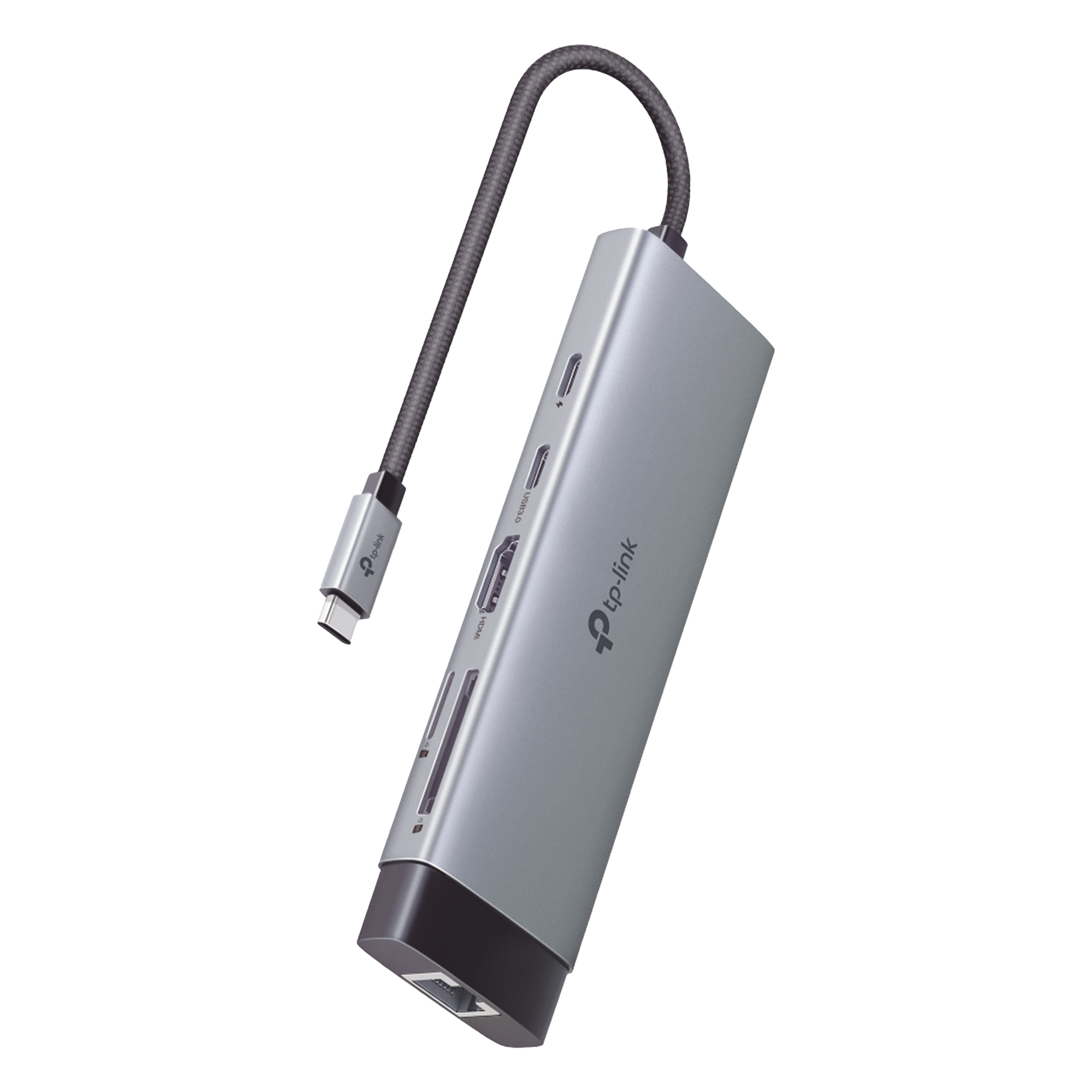 HUB USB-C 9 en 1 / HDMI 4K@60Hz / Ethernet Gigabit / 100W PD / 140.2x43x14.3 mm (0.46x0.14x0.047 ft) — TP-LINK · SKU UH9120C