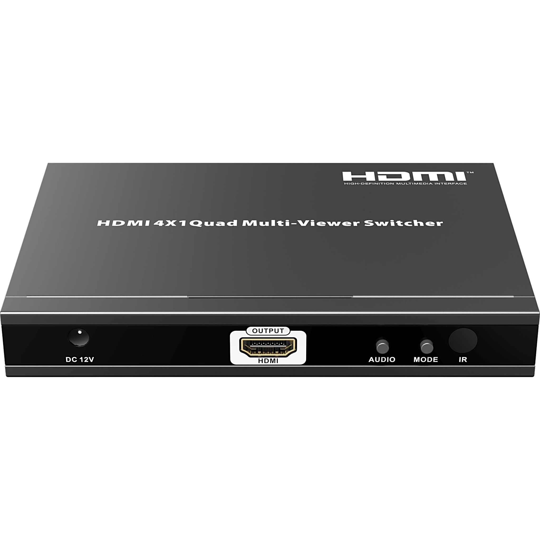 Switch Multiviewer HDMI / 4 Entradas a 1 Salida / 1080p @ 60Hz / Quad / Full Screen / Dual / Control Remoto