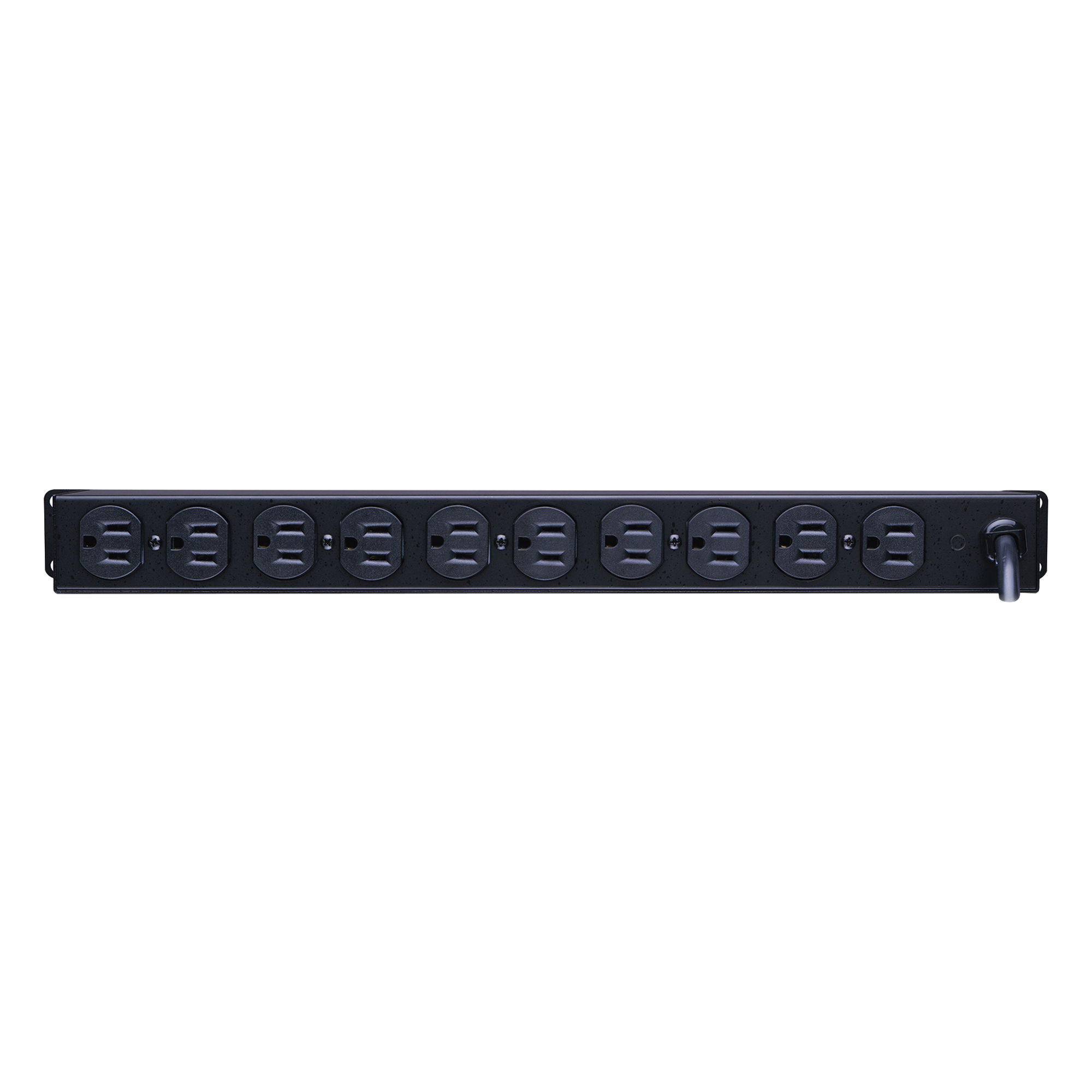 PDU Básico Rack / 10 Salidas NEMA 5-15R / 15 Amp / 120 Vca / 1U / Cable 4.5 m (14.8 ft) — CYBERPOWER · SKU CPS1215RM