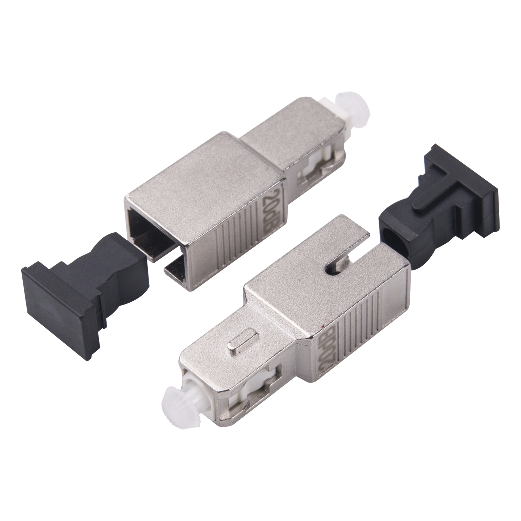 Atenuador Óptico / Monomodo SC/UPC / Atenuación 15 dB / Longitud de Onda 1310/1550 nm / Cuerpo Metálico — LINKEDPRO BY EPCOM · SKU LP-FOAD-6107