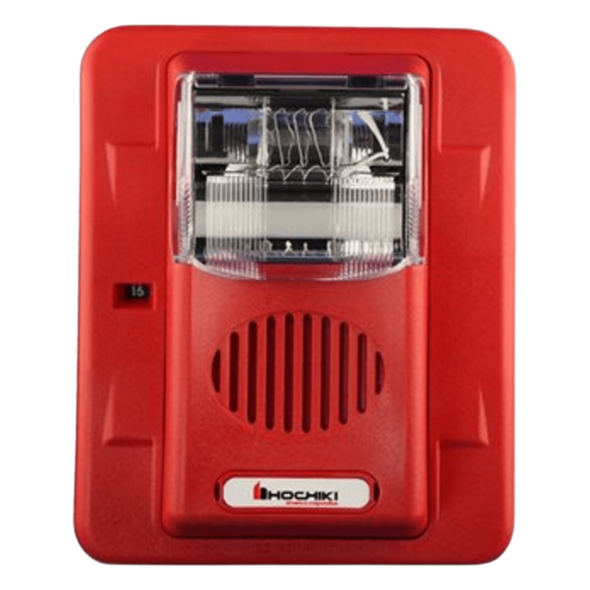 Sirena Estrobo / 12 Vcd / Multi-Candela 15-75 cd / Montaje en Pared / 4.17 x 3.77 x 2.08 pulgadas / Rojo — HOCHIKI · SKU HEC3-12WR