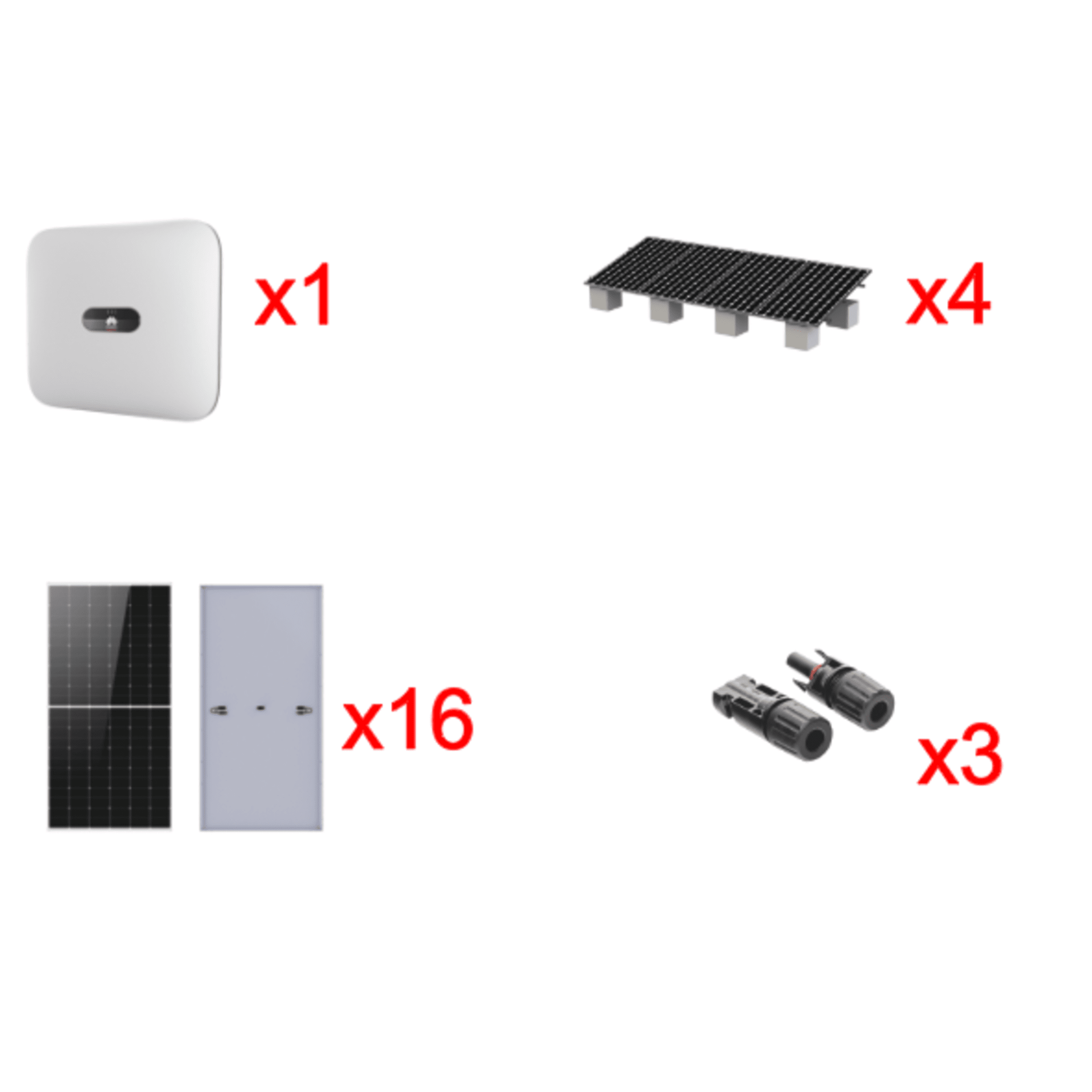 Kit Solar Interconexion  / 10kW  220Vca / Inversor HUAWEI / Montaje Incluido  