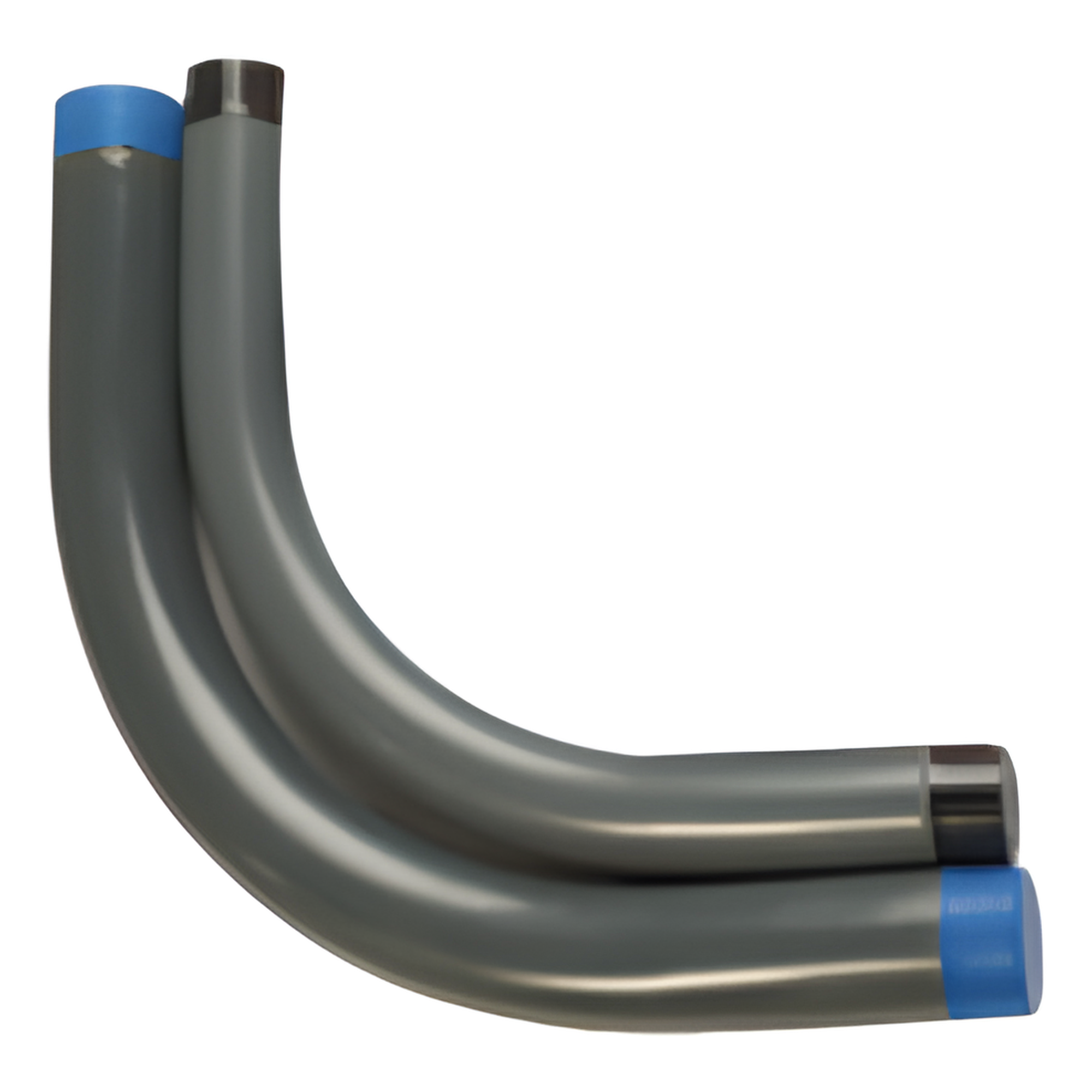 Codo Conduit Rígido / Aluminio 6063 / Recubrimiento PVC 40 mils / 2" (50.8 mm) / NPT ANSI C80.5 / IK09 / UL-6A — RAWELT · SKU CAL-50-PC