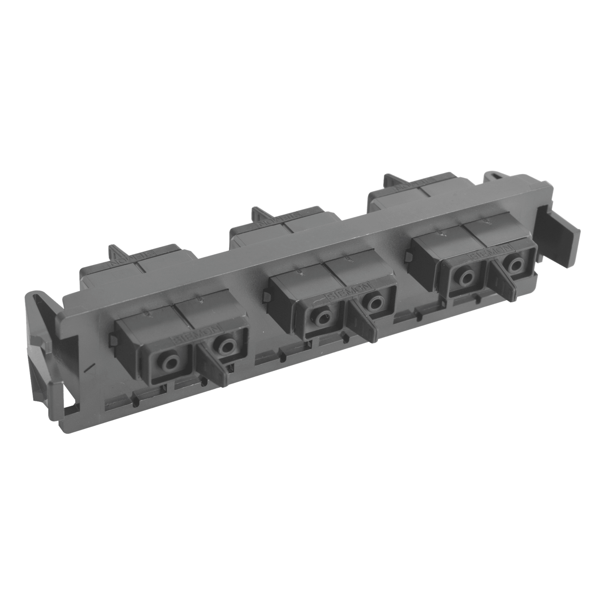 Placa Acopladora de Fibra Óptica / 6 Fibras SC Duplex / Alta Densidad 72 Fibras por Espacio Rack / Compatible FCP3 SWIC3 RIC3 — SIEMON · SKU RIC-F-SC6-01