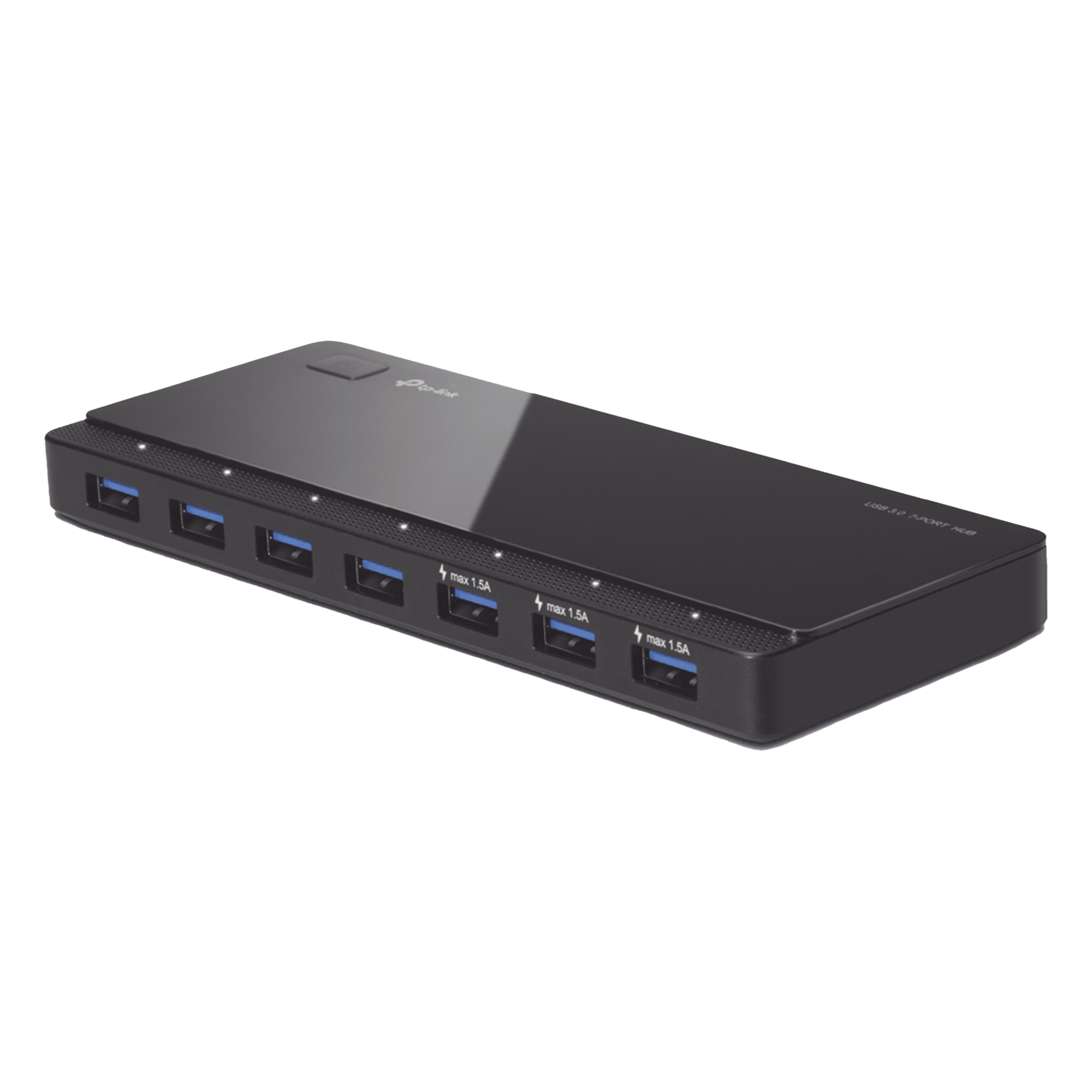 HUB USB 3.0 / 7 Puertos / Transferencia 5 Gbps / Alimentación 12V/2A / 165 x 65.5 x 17.5 mm (6.5 x 2.6 x 0.7 in) — TP-LINK · SKU UH700