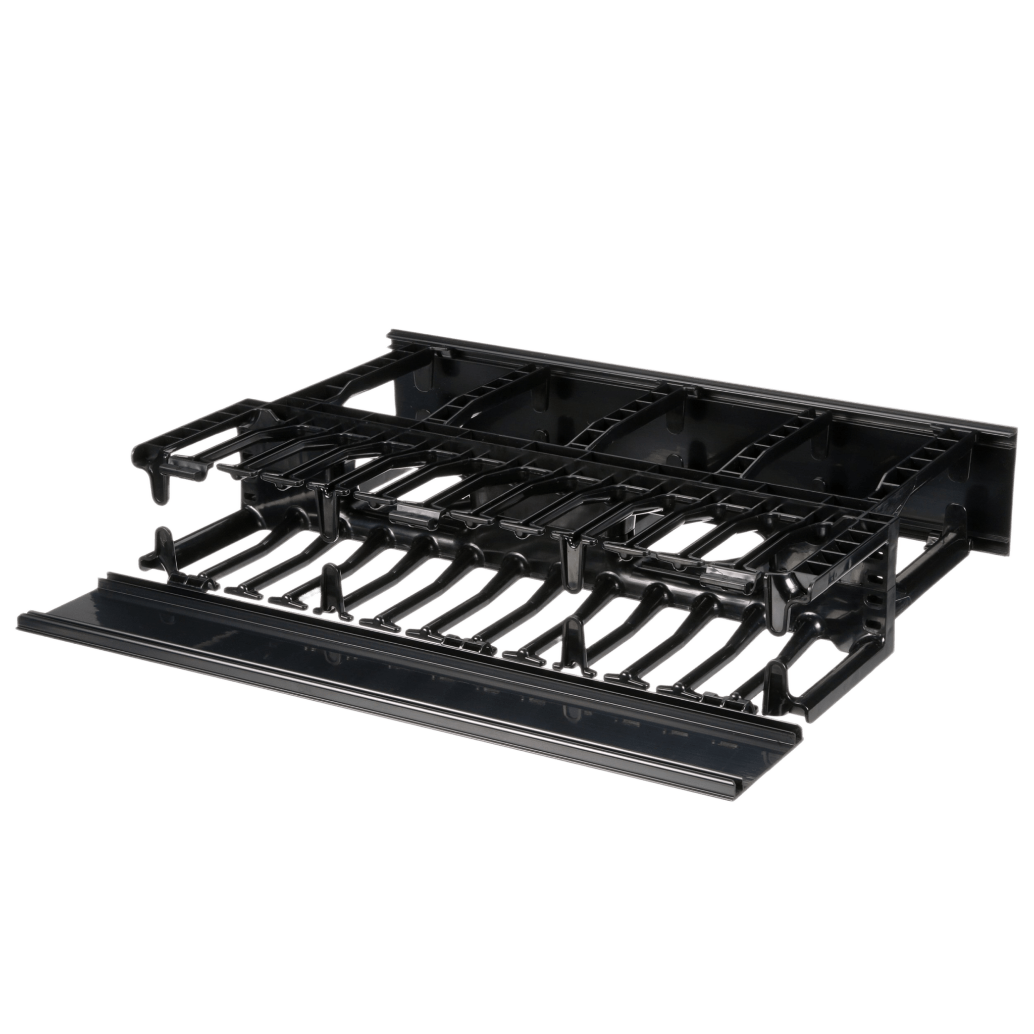 Organizador de Cables Horizontal / Alta Densidad / Doble Frontal y Posterior / Rack 19in / 2UR / 48.3 cm (19in)