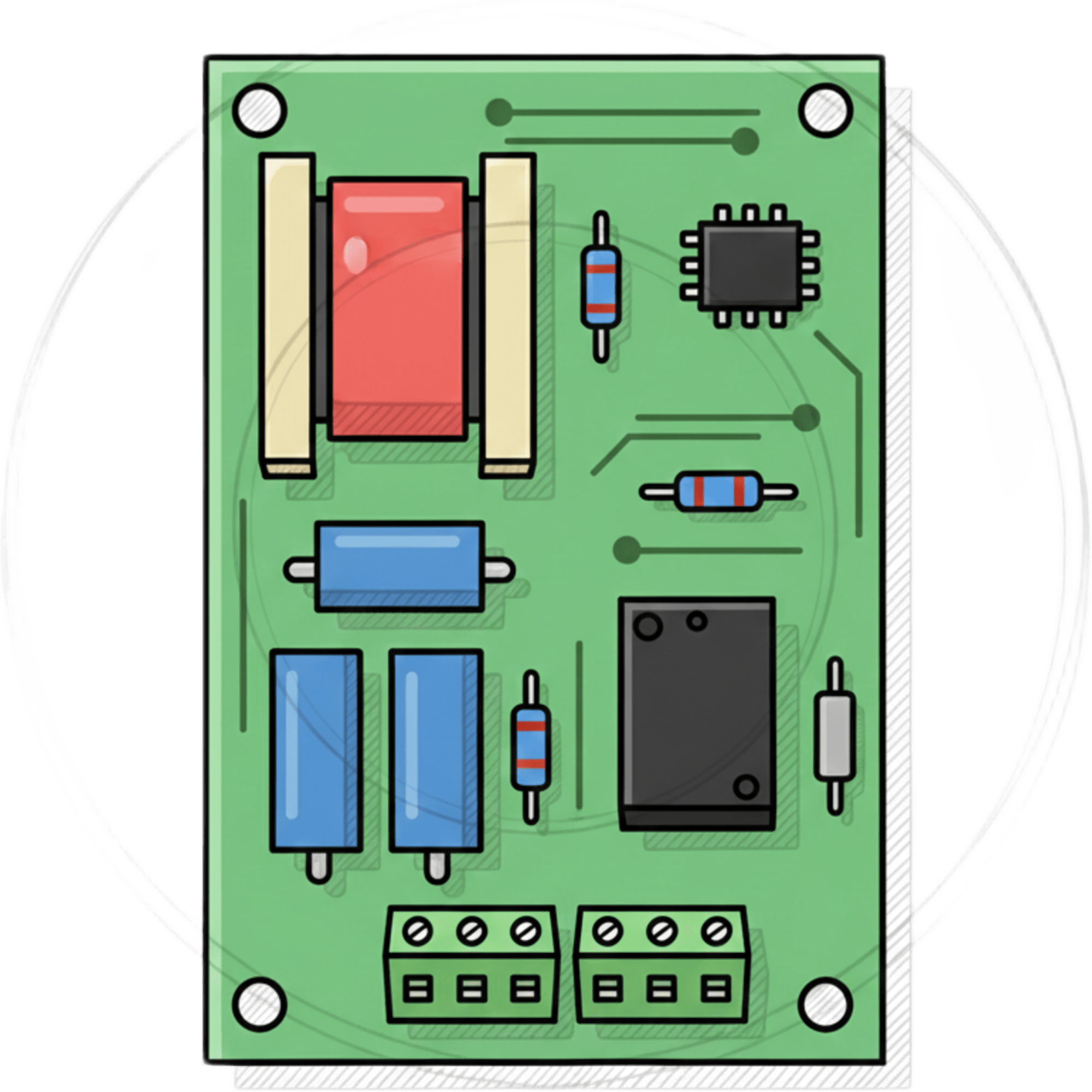 Tarjeta electronica de control de acceso para  torniquete central  DSK3B801L/M (K3B801A)