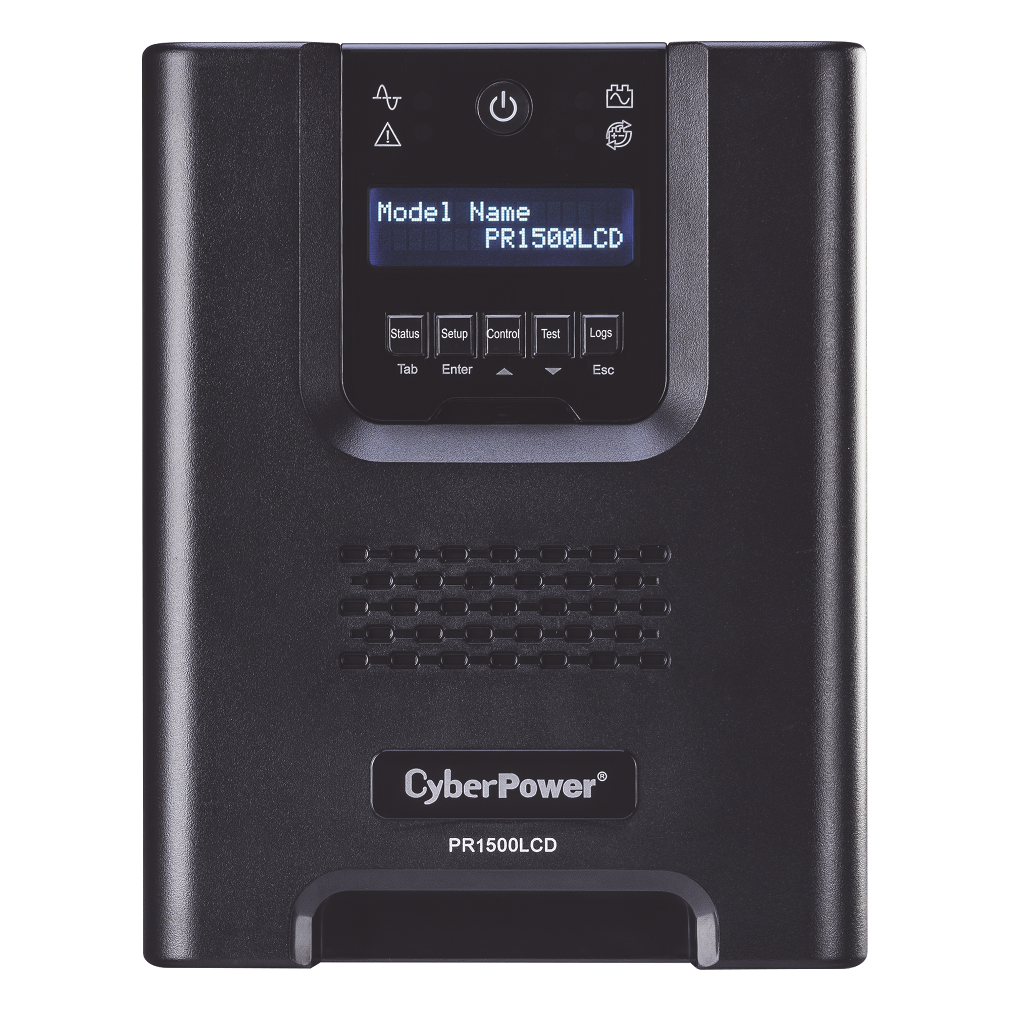 UPS Línea Interactiva / 1500 VA / 1500 W / Factor de Potencia 1.0 / Onda Senoidal Pura / 8 Tomas NEMA 5-15R / 15.1 min Respaldo / Mini Torre — CYBERPOWER · SKU PR1500LCD