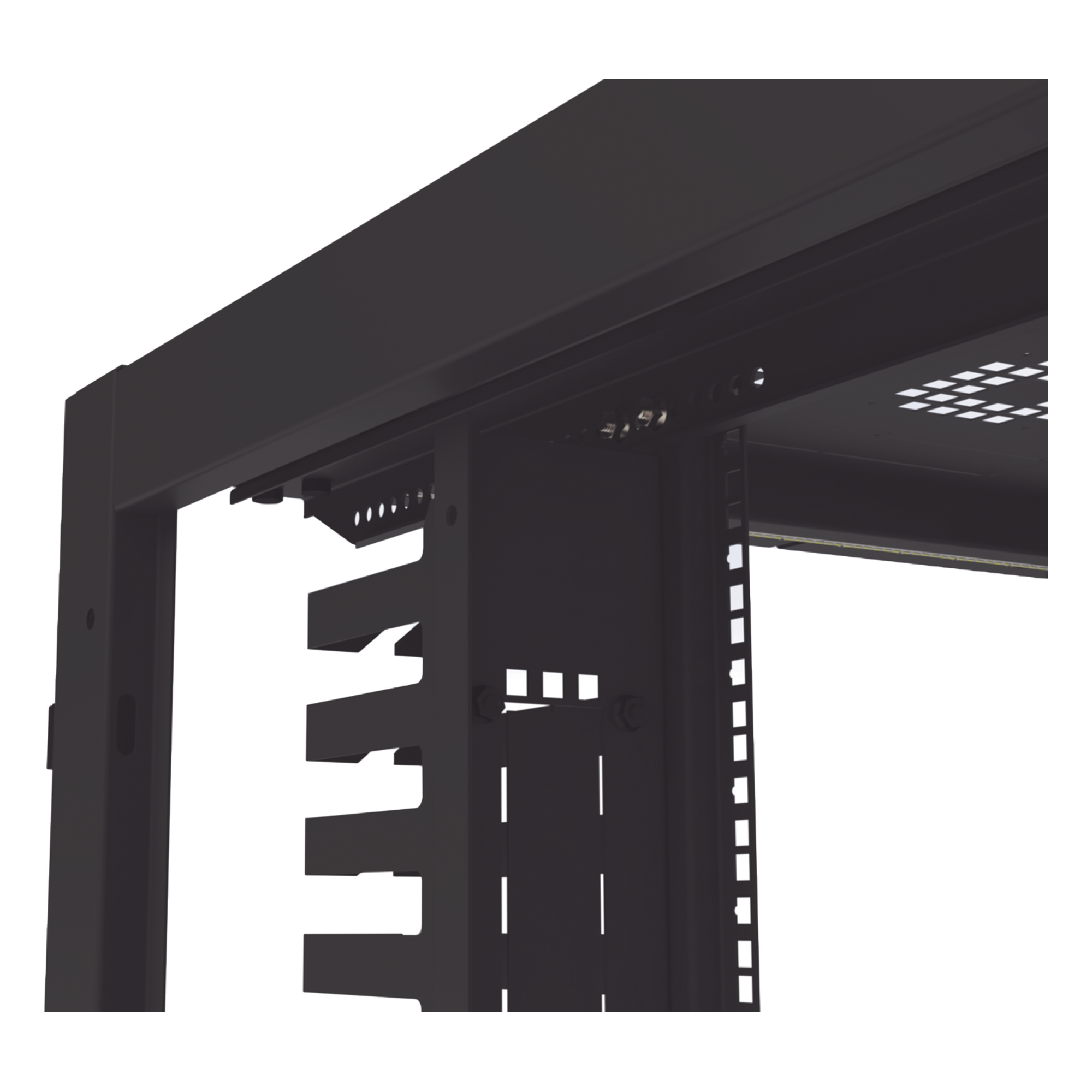 Gabinete Rack 19" / 42UR / 800 x 1000 mm / Acero / Carga 1268 kg / Puerta con Cristal Templado