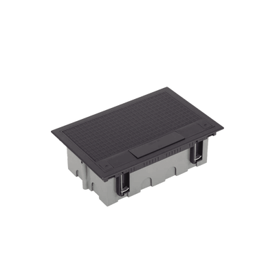 Caja Para Instalación en Piso Falso para Voz, Datos o Contactos Eléctricos / Capacidad para 4 Módulos / Espacio Embellecedor en la Tapa / Profundidad Ajustable de 90 a 120 mm (3.54 a 4.72 pulgadas) / Los Módulos se Adquieren Aparte / (SF410/14CY)