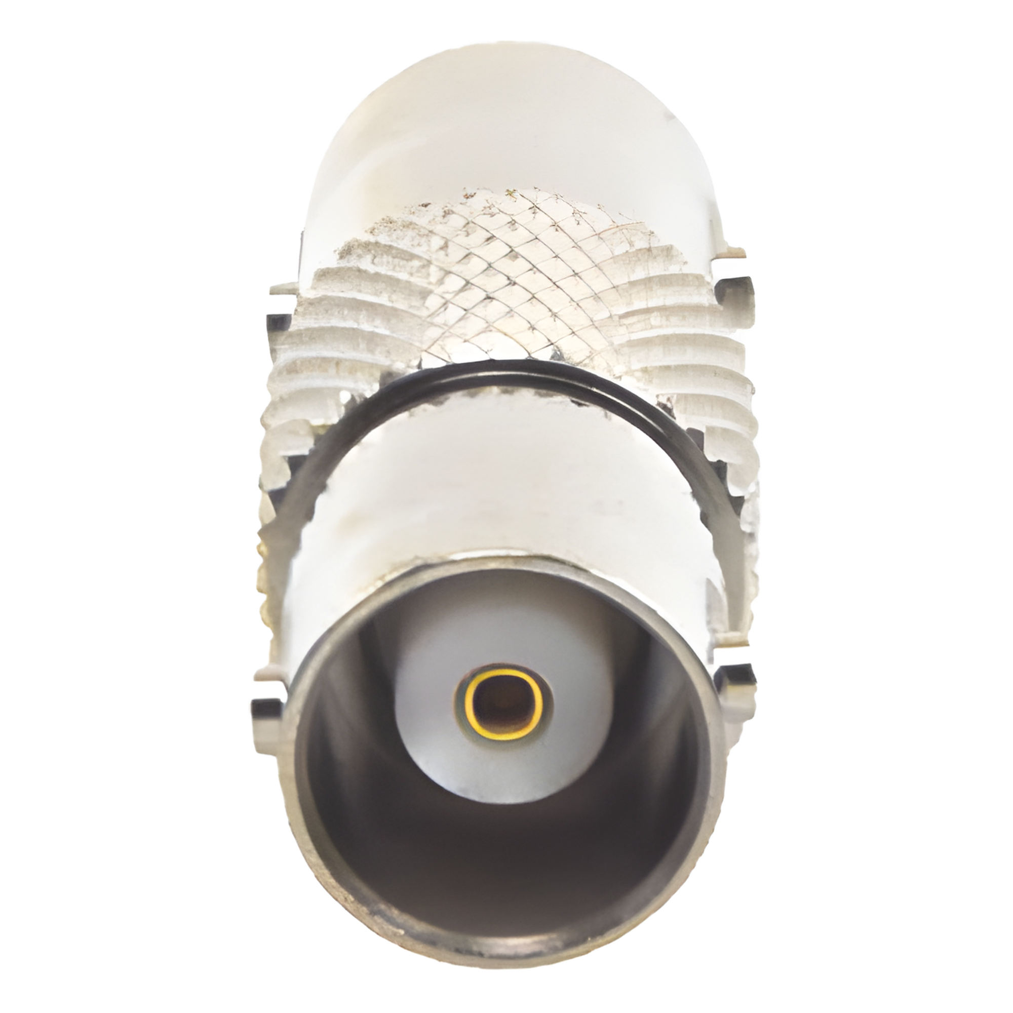Adaptador Barril / BNC Hembra a BNC Hembra / 50 Ohm / Níquel-Oro-Polipropileno / 35.5 mm (1.16 ft) — RF INDUSTRIES,LTD · SKU RFB-1134