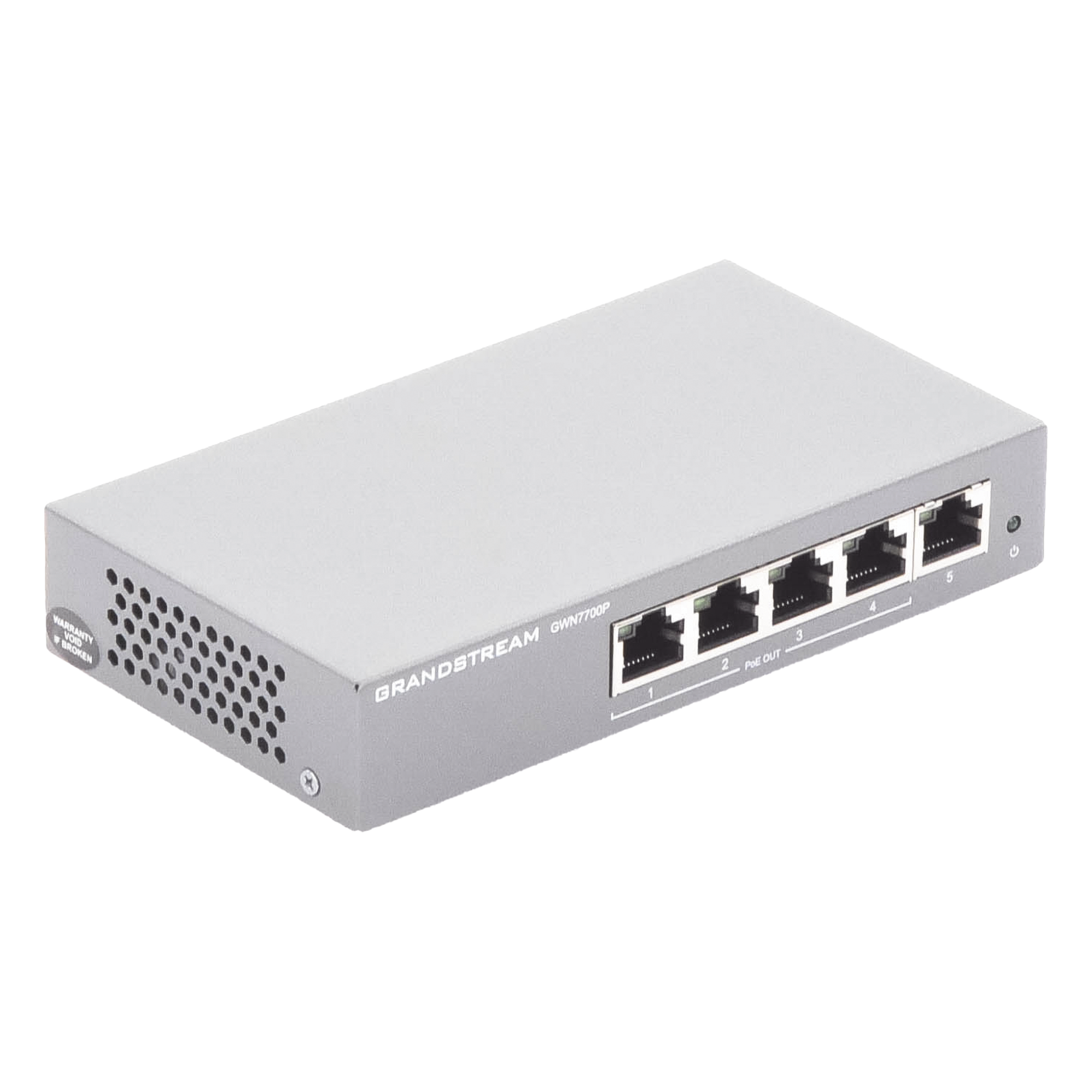 Switch PoE+ Gigabit No Administrable / 5 puertos / 4 puertos PoE+ 30W / 60W total / 10 Gbps