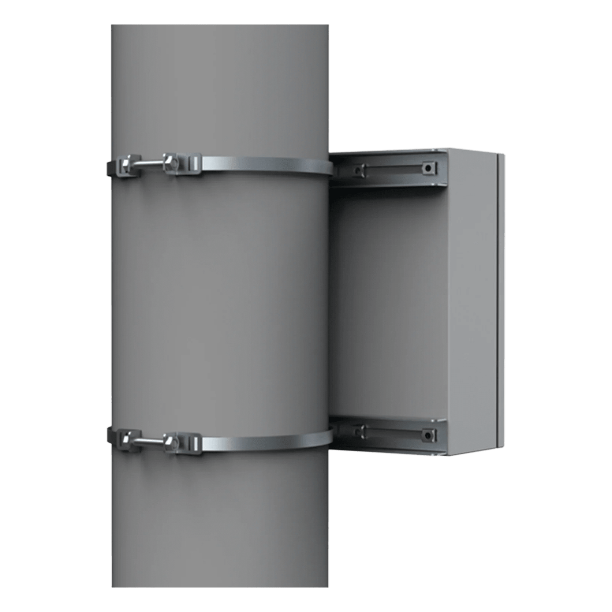 Kit de Fijación para Postes / Acero Galvanizado / Carga 900 N / Poste 80-250 mm / 2 Perfiles — HOFFMAN · SKU EPF0300