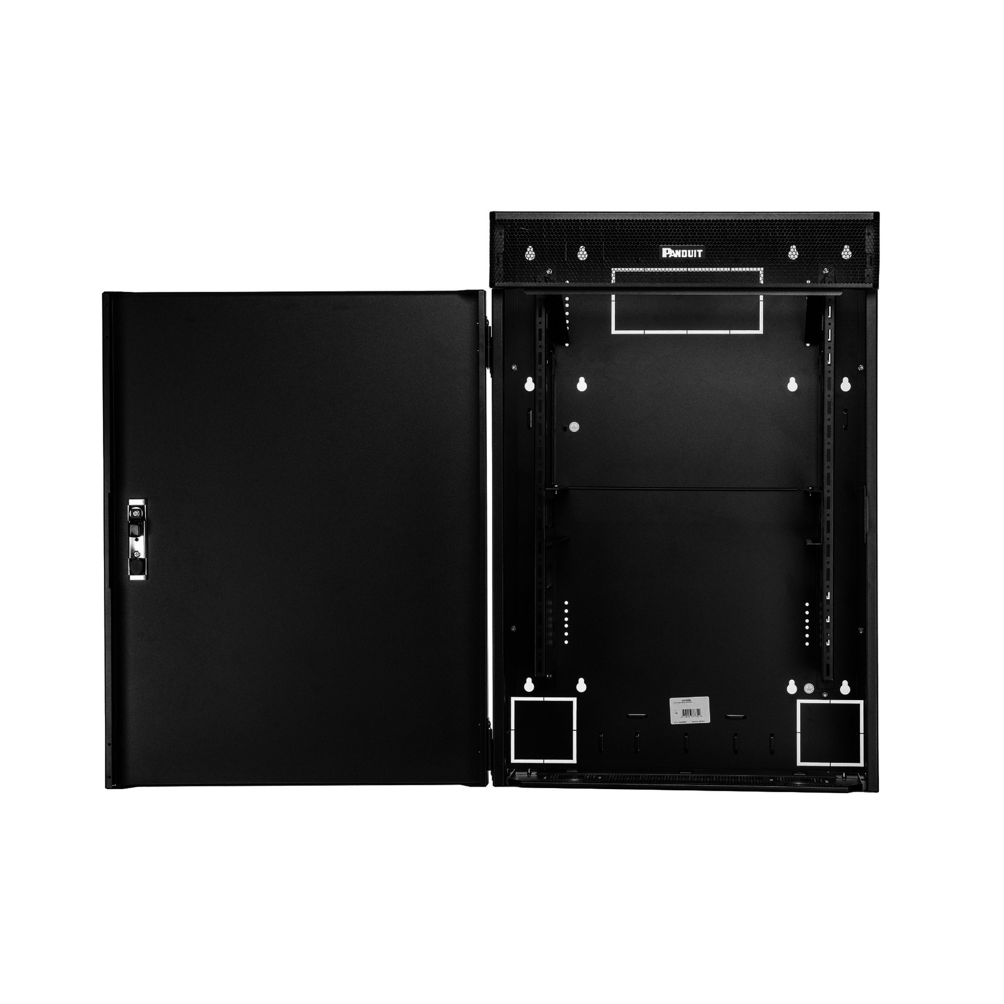 Gabinete de Montaje en Pared / 12 UR Totales / 6 UR Equipo Activo + 6 UR Pasivo / Carga 136.08 kg (300 lbs) / Acero Calibre 16 / UL 2416