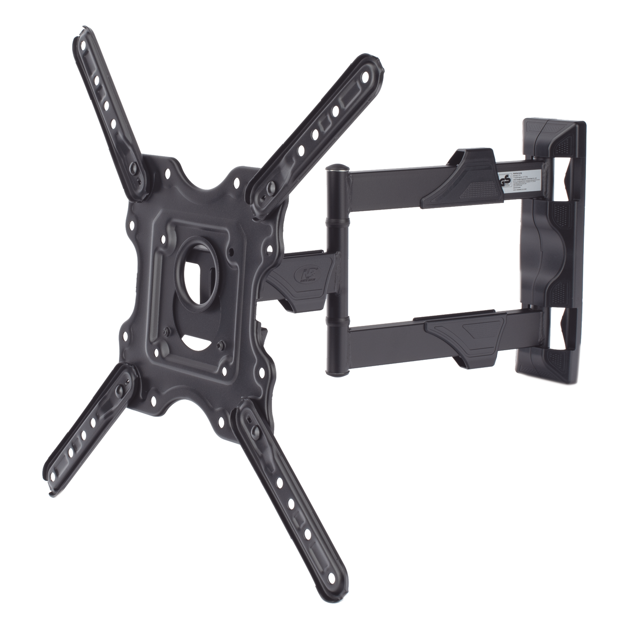  Montaje de Pared Articulado para Monitor de 32-55" / Soporta hasta 27.2 Kg / Vesa 400 x 400 / 100 x 100 / Acero / Separación a Pared de 5 cm a 40 cm