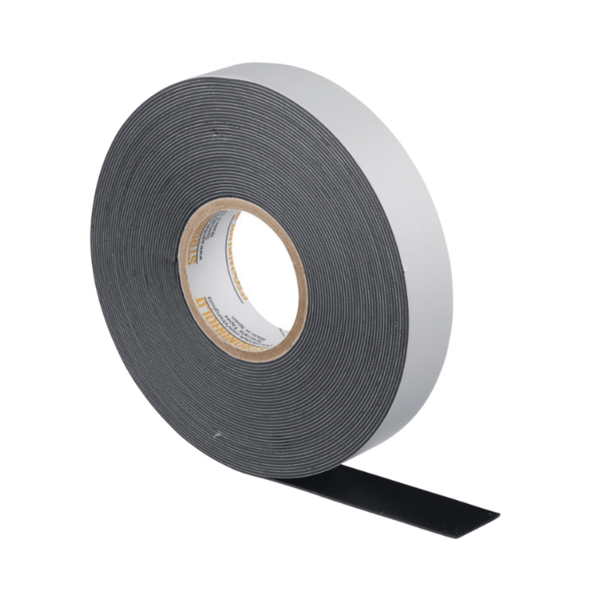 Cinta Eléctrica STRONGHOLD para Aislar de Caucho EPR, Autofusionable, Uso Industrial en Uniones de Alto Voltaje y Temperatura, Grosor 0.76mm (30 mil), Ancho 19mm, y 9.1m Largo, Color Negro. 