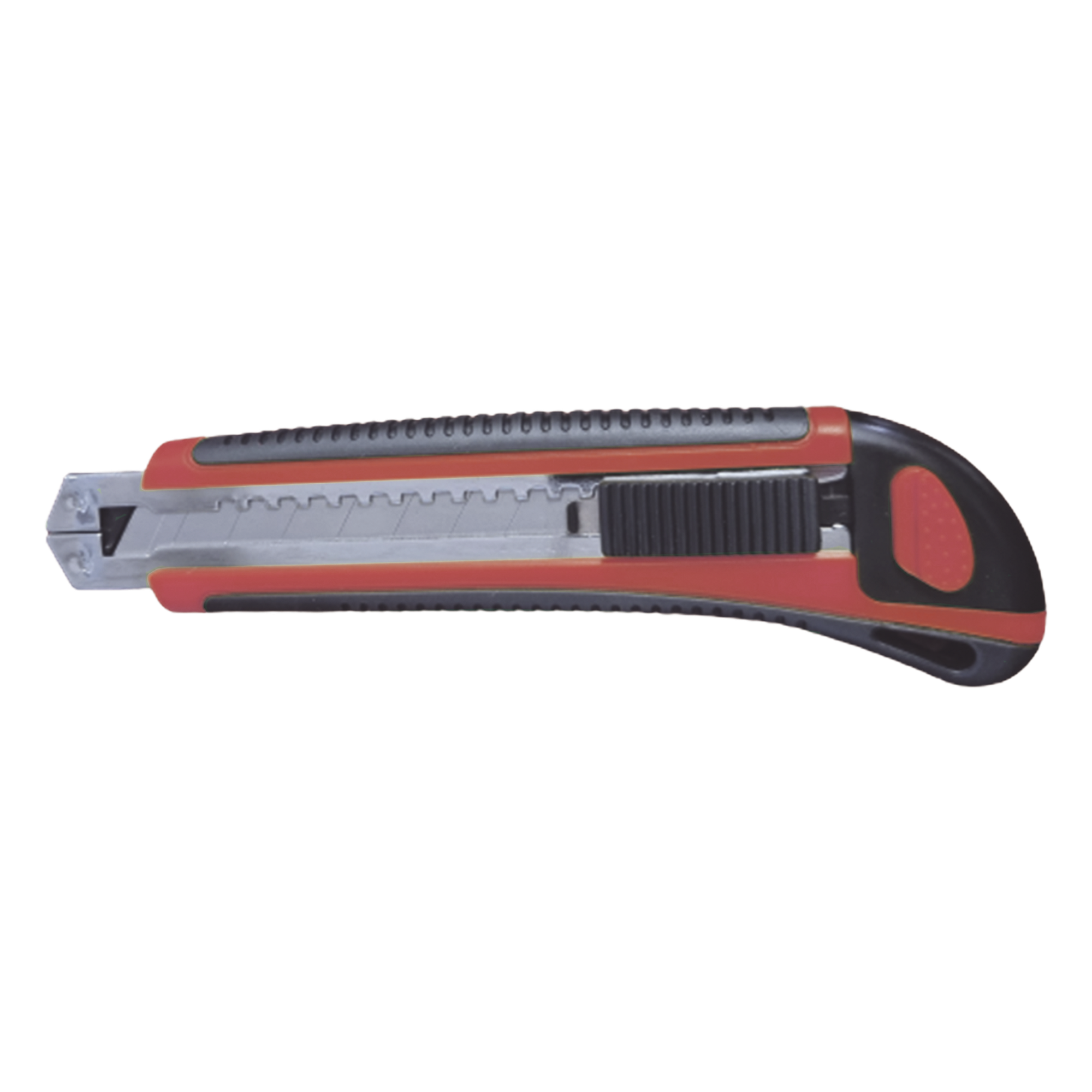 Navaja de Hojas Desprendibles / Hoja 18 mm / Bloqueo Automático / Guía Metálica / Mango Ergonómico ABS+TPR / 17 x 5 x 2.5 cm — PRECISION · SKU PST-H050-02