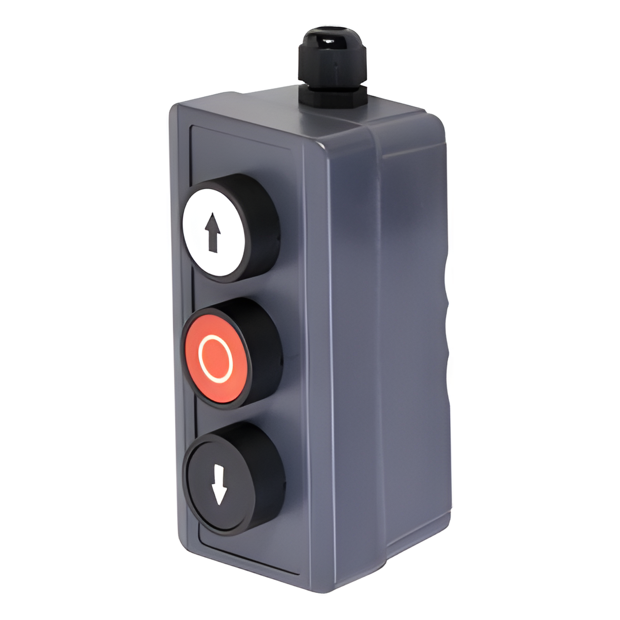 Botonera Triple / Uso Rudo / 24 VCD / IP40 / -20 a 50 °C / 2.7 x 5.2 x 2.0 in — ACCESSPRO · SKU XBS-SW-01