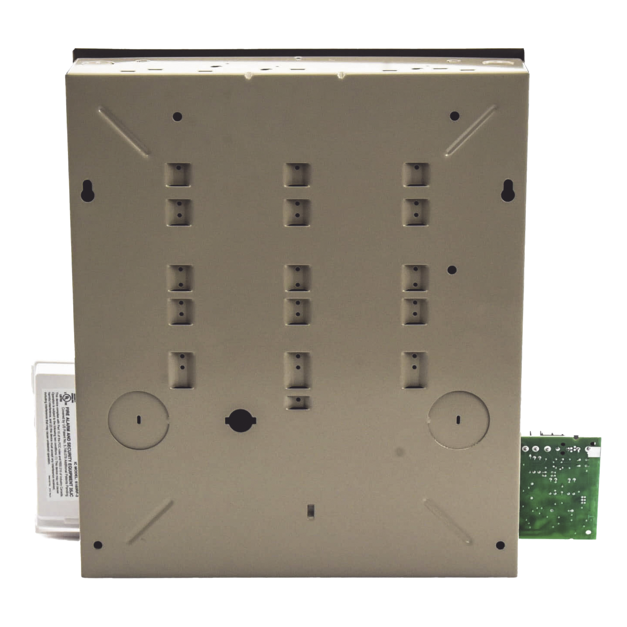 Panel de Control de Intrusión / 48 Zonas / 8 Cableadas + 40 Inalámbricas / 3 Particiones / Teclado Alfanumérico con Receptor Integrado / 16 Salidas Programables