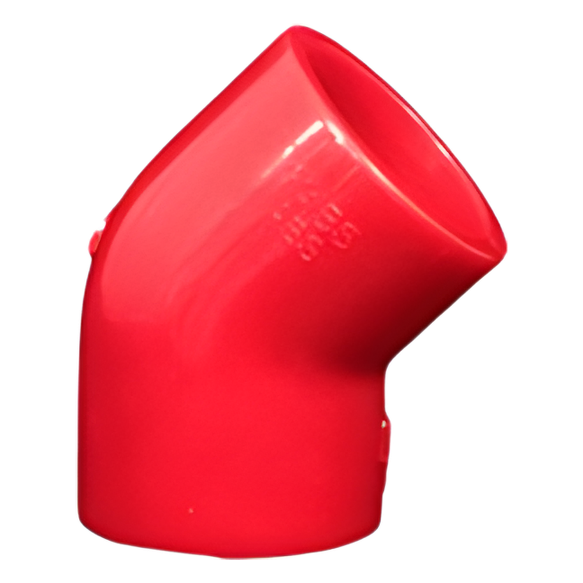 Codo 45° para Tubería de Detección de Humo por Aspiración / CPVC Resistente al Fuego / 3/4 Pulgada / Certificación UL / NFPA 101 — SAFE FIRE DETECTION INC. · SKU RP-5203