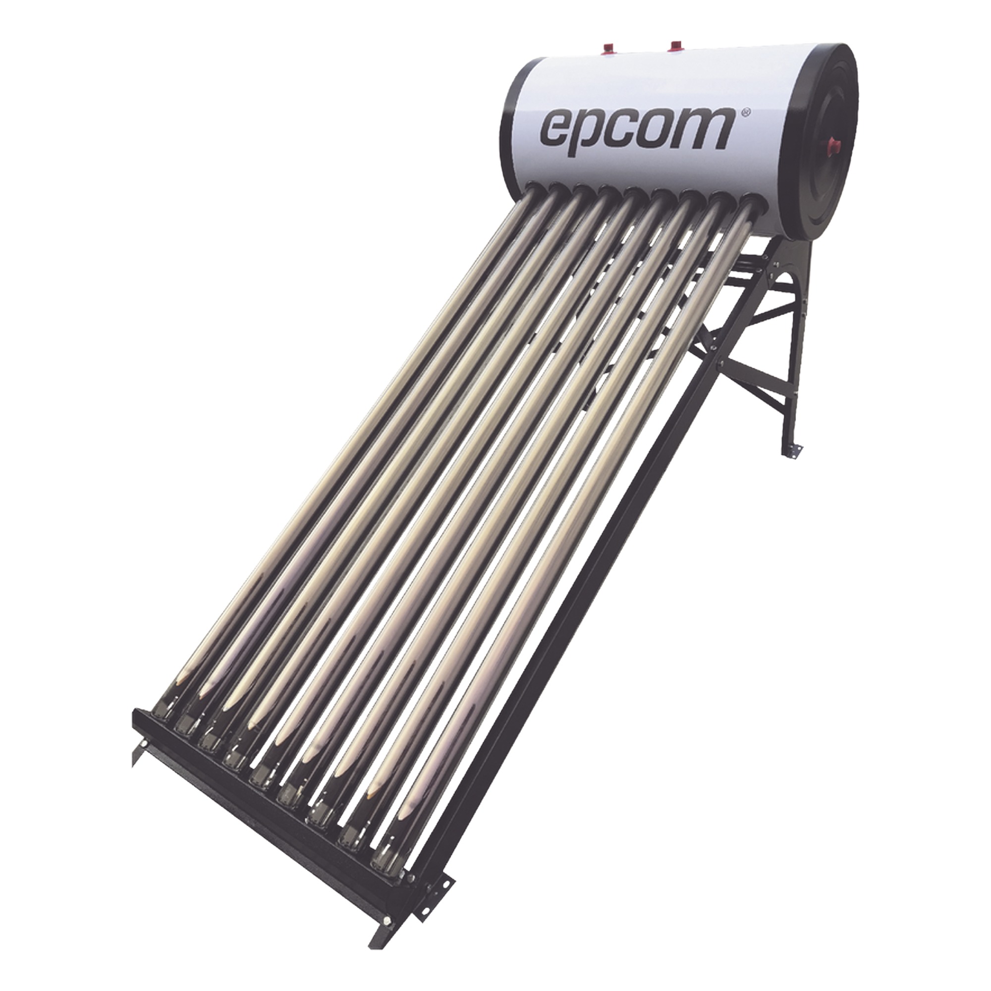 Calentador Solar de Agua / 90 Litros / 9 Tubos de Vacío / Baja Presión / Resistencia Granizo 25 mm (0.98 in) / Termotanque Inoxidable Grado Alimenticio — EPCOM · SKU STE-LPWH90
