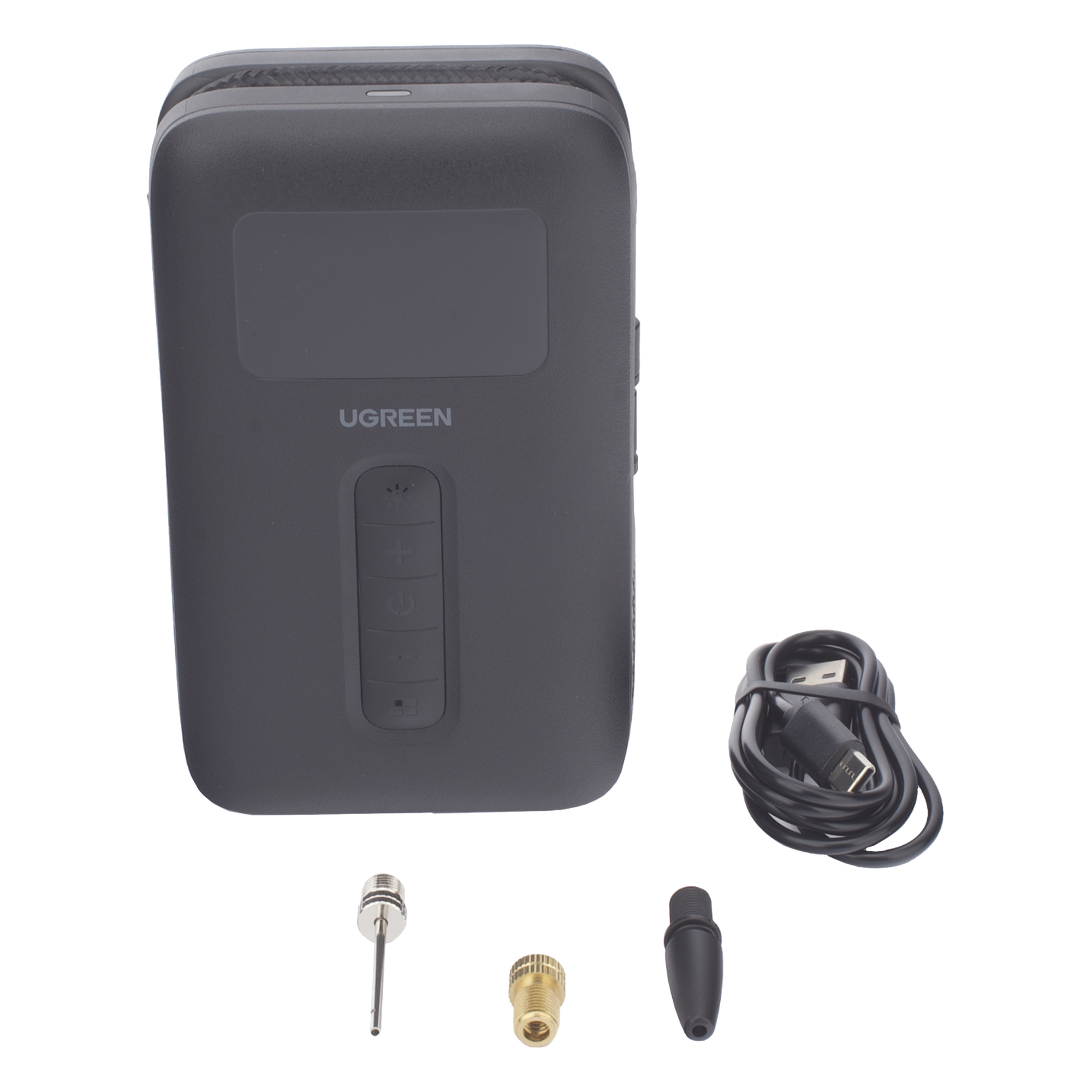 Inflador de Neumáticos Portátil / 150 PSI / Flujo 15 L/min / Batería 5000 mAh / Luz LED de Emergencia