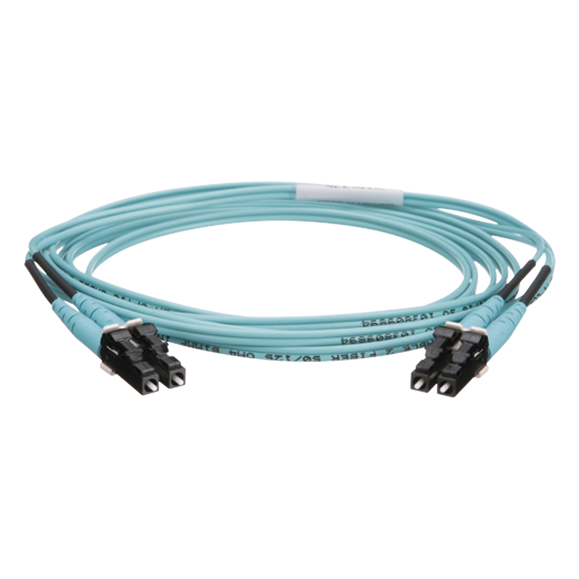 Jumper de Fibra Óptica / Multimodo OM4 50/125μm / LC-LC Dúplex / OFNR Riser / 2m (6.56 pies) / Color Aqua — PANDUIT · SKU FZ2ERLNLNSNM002