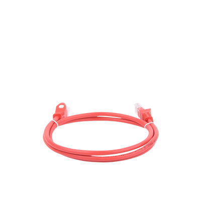 Cable de Parcheo UTP Cat6 - 0.5 Metros (1.64 Pies) - Rojo