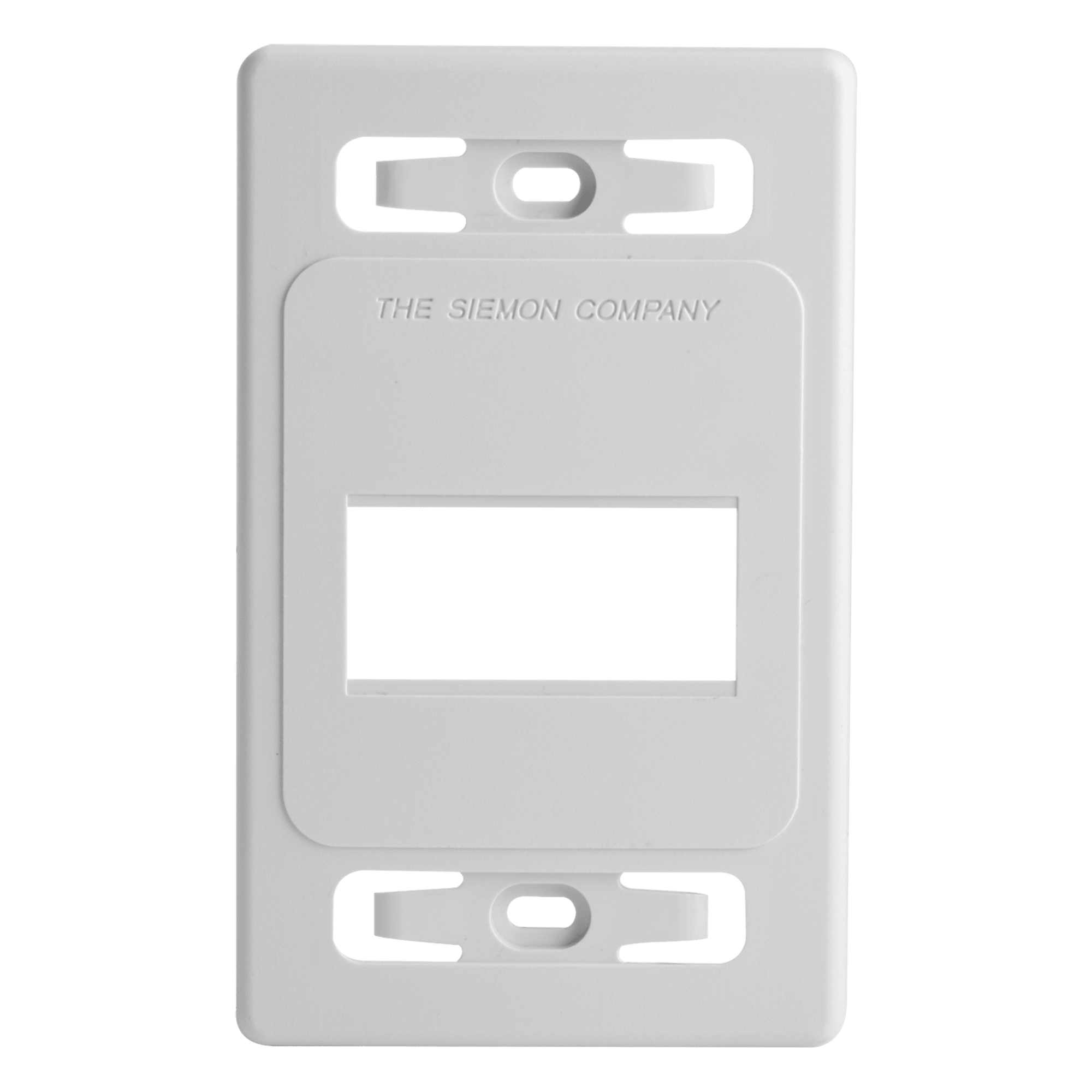 Placa de Pared Modular / 3 Salidas / Blanco / Bulk / MAX / Z-MAX Blindados — SIEMON · SKU MX-FP-S-03-02B