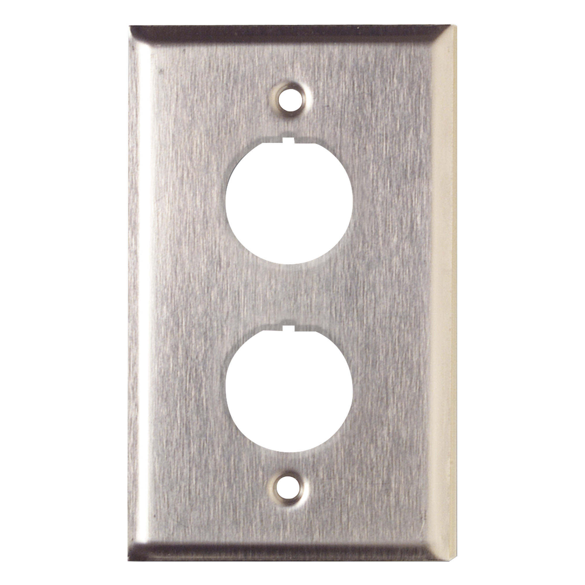 Placa de Pared Reforzada / Acero Inoxidable / 2 Puertos / IP44 / Industrial — SIEMON · SKU XFP-S-02-SS