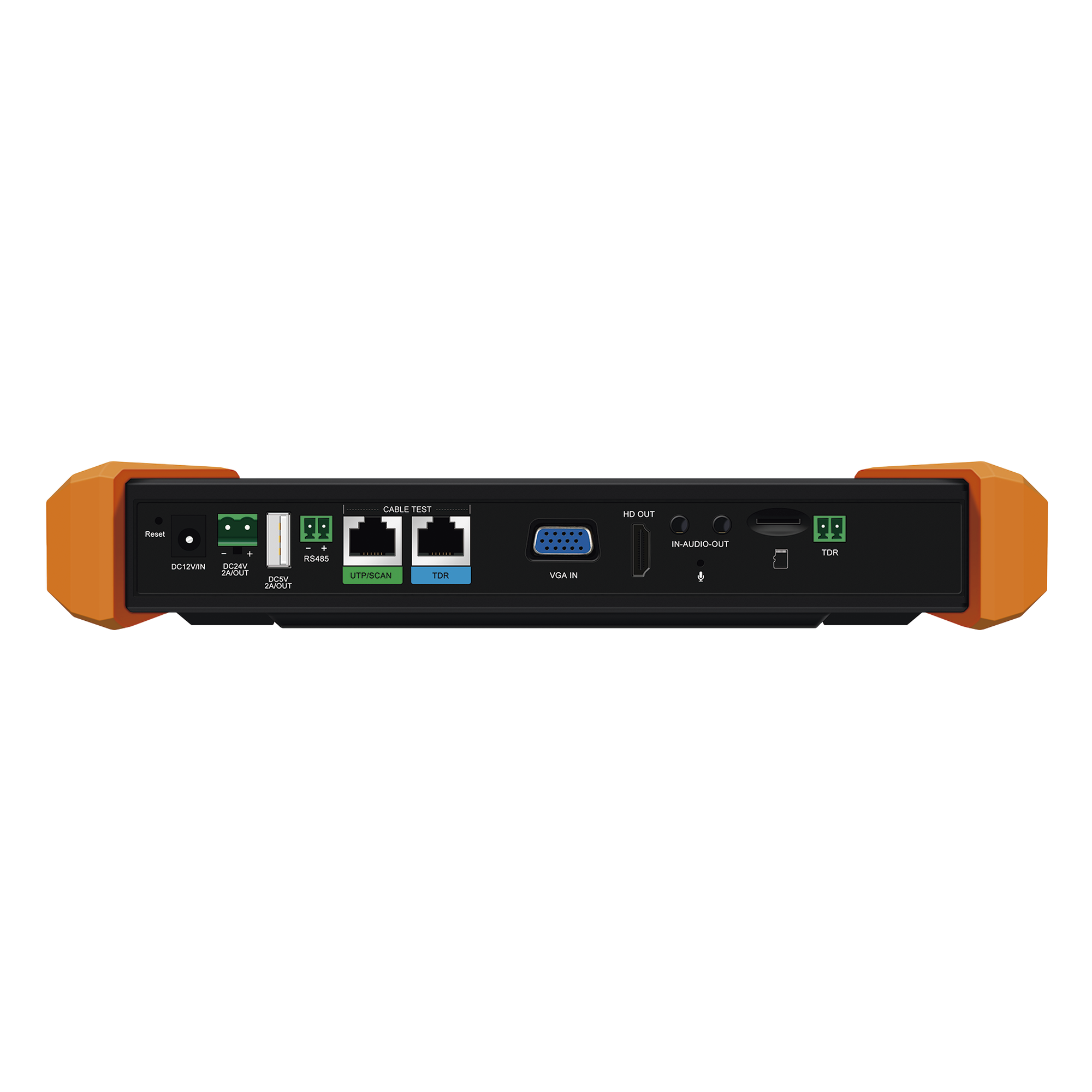 Tester Multifunción / Pantalla Táctil 7" / Prueba IP/HD Coaxial 4K/8K / Wi-Fi Dual Band / TDR 1.2 km (3937 ft) / Medidor de Potencia Óptica / Láser 100 m (328 ft)