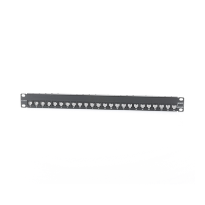 Patch Panel Z-Max, Blindado, de 24 Puertos, Modular (Vacío), Plano, 1UR