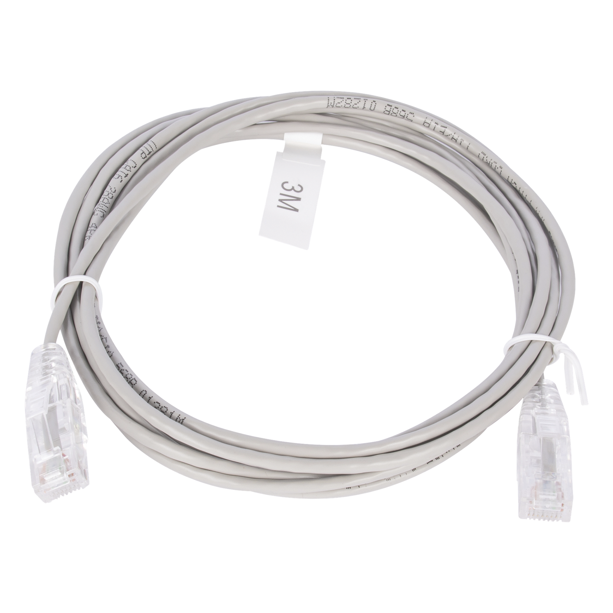 Cable de Parcheo Slim UTP Cat6 / 3 m (9.84 ft) / 28 AWG / Gris / 1 Gbps+ — LINKEDPRO BY EPCOM · SKU LP-UT6-300-GY28