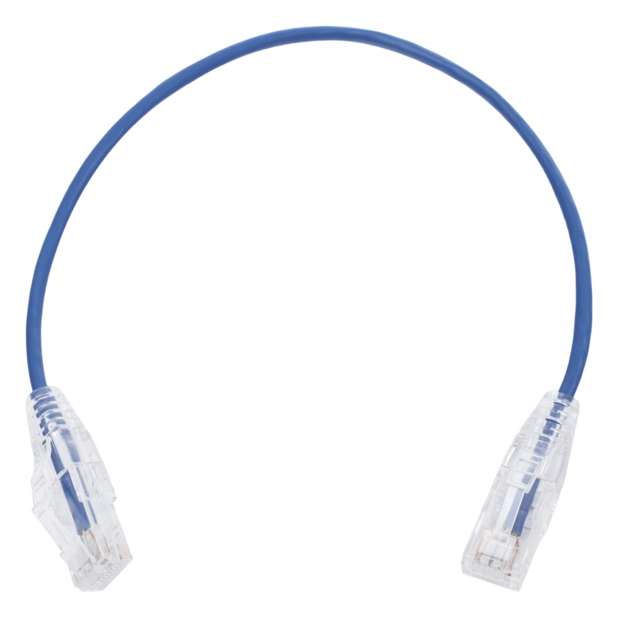 Cable de Parcheo Slim UTP Cat6 / 30 cm (0.98 pies) / 28 AWG / Azul / 1 Gbps — LINKEDPRO BY EPCOM · SKU LP-UT6-030-BU28