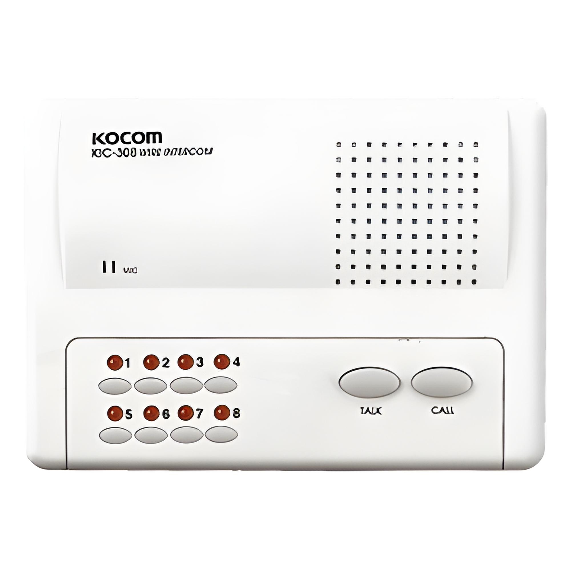 Intercomunicador Manos Libres / 8 Extensiones / Alcance 200 m (656.2 ft) / Cable 2 Hilos Calibre 18 / Alimentación 6 VCC / Montaje en Pared — SYSCOM · SKU KIC-308