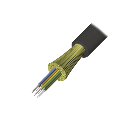 Cable de Fibra Óptica de 6 Hilos, Interior/Exterior, Tight Buffer, No Conductiva (Dieléctrica), Riser, Multimodo OM3 50/125 Optimizada, 1 Metro (3.28 Pies)