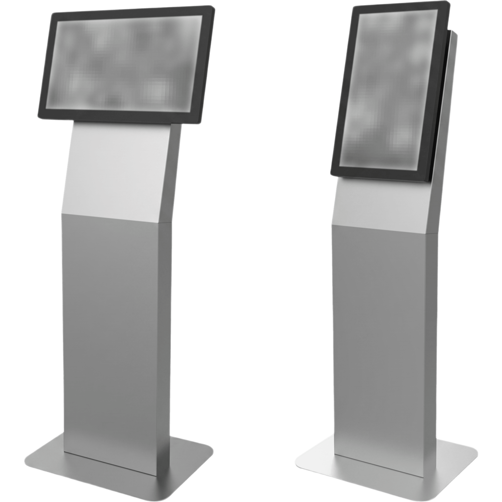 Kiosco para Pantalla Indoor / Orientación Dual / 15" a 32" / VESA 100x100 a 200x200 / Base Rectangular / Gestión de Cables — PEERLESS · SKU KIP522-S