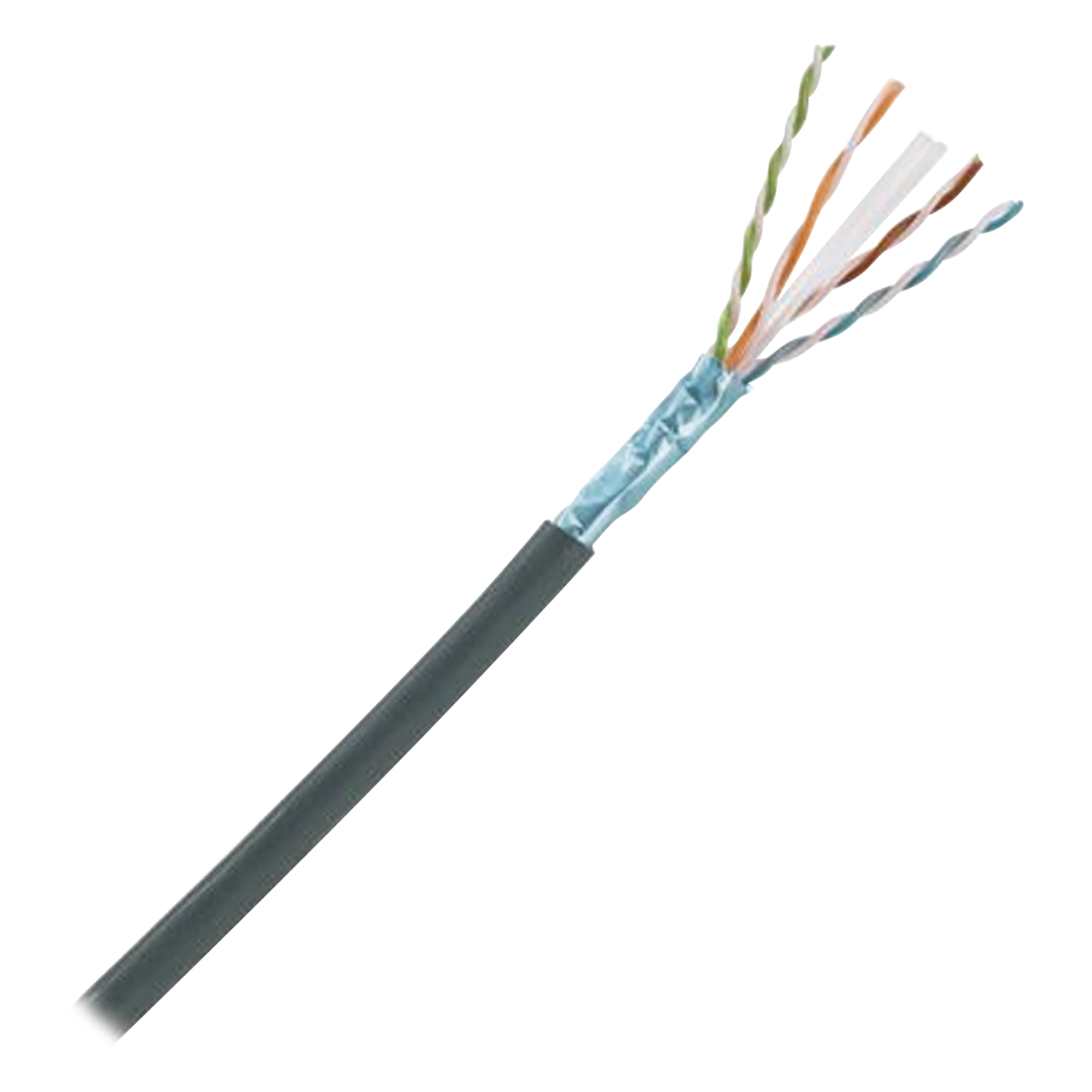 Cable Planta Externa Cat6A / Blindado F/UTP / 4 Pares 23 AWG / Gel Anti-Humedad / 305 m (1000 pies) — PANDUIT · SKU PFO6X04BL-CEG