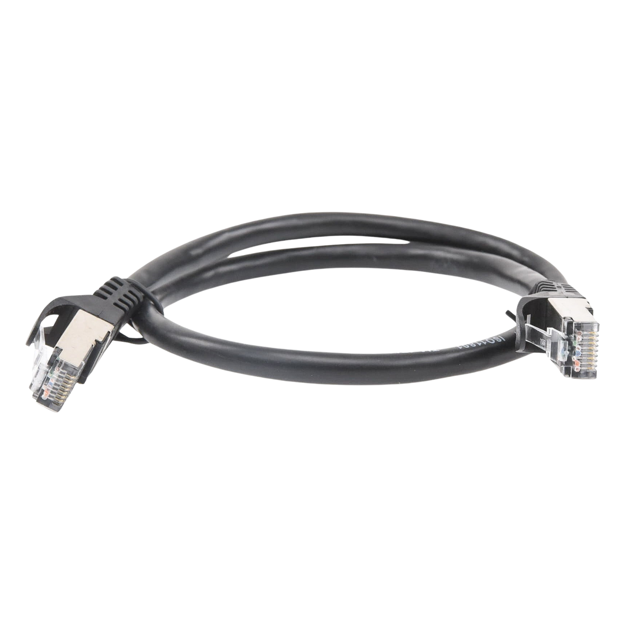 Cable de Parcheo / FTP Cat6 / 0.5 m (1.64 ft) / Blindaje Global / Cobre / Negro