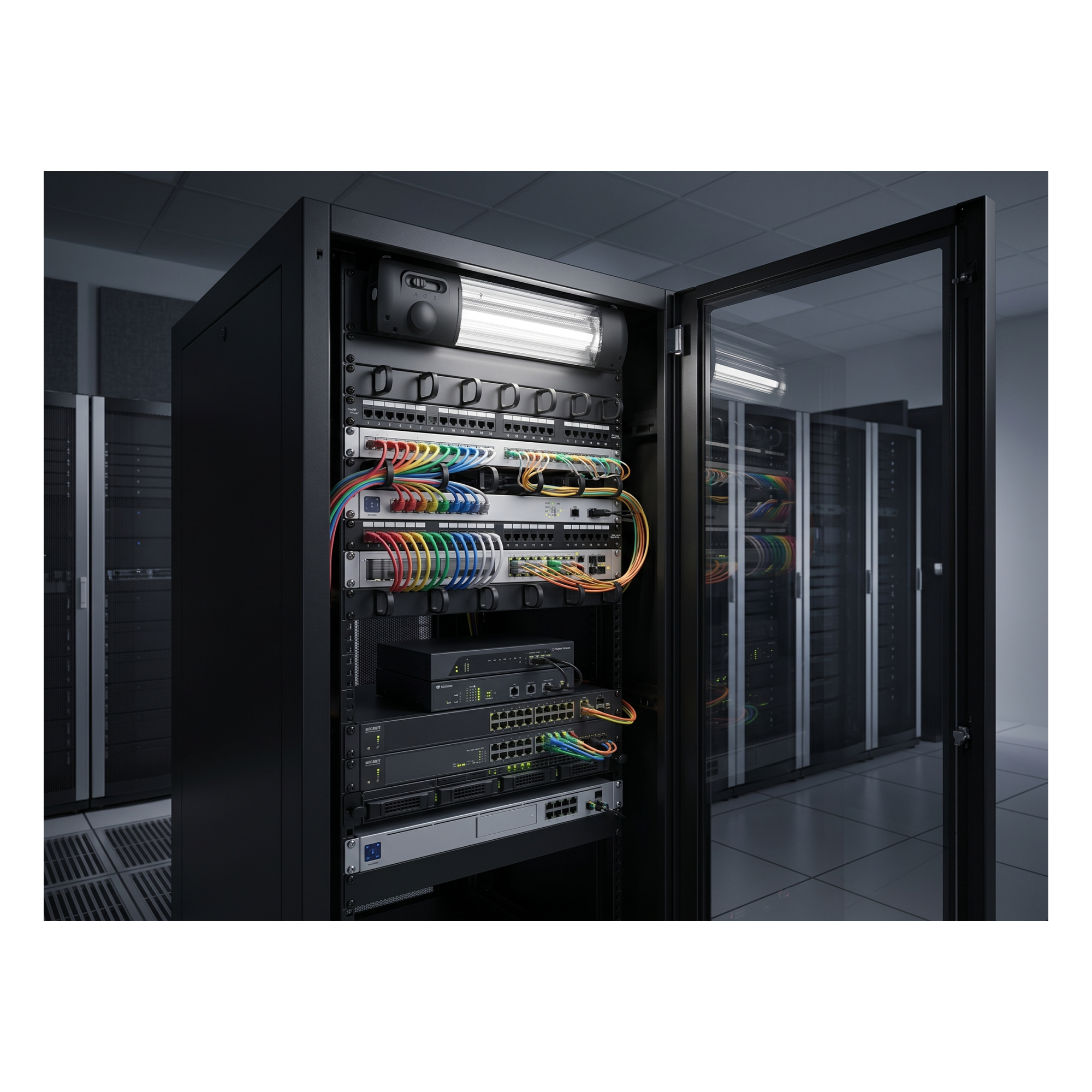 Lámpara LED para Gabinete / 900 lm / 9W / 4000K Blanco Neutro / Conexión en Serie 4 Unidades / 100-240 Vca / Instalación sin Herramientas