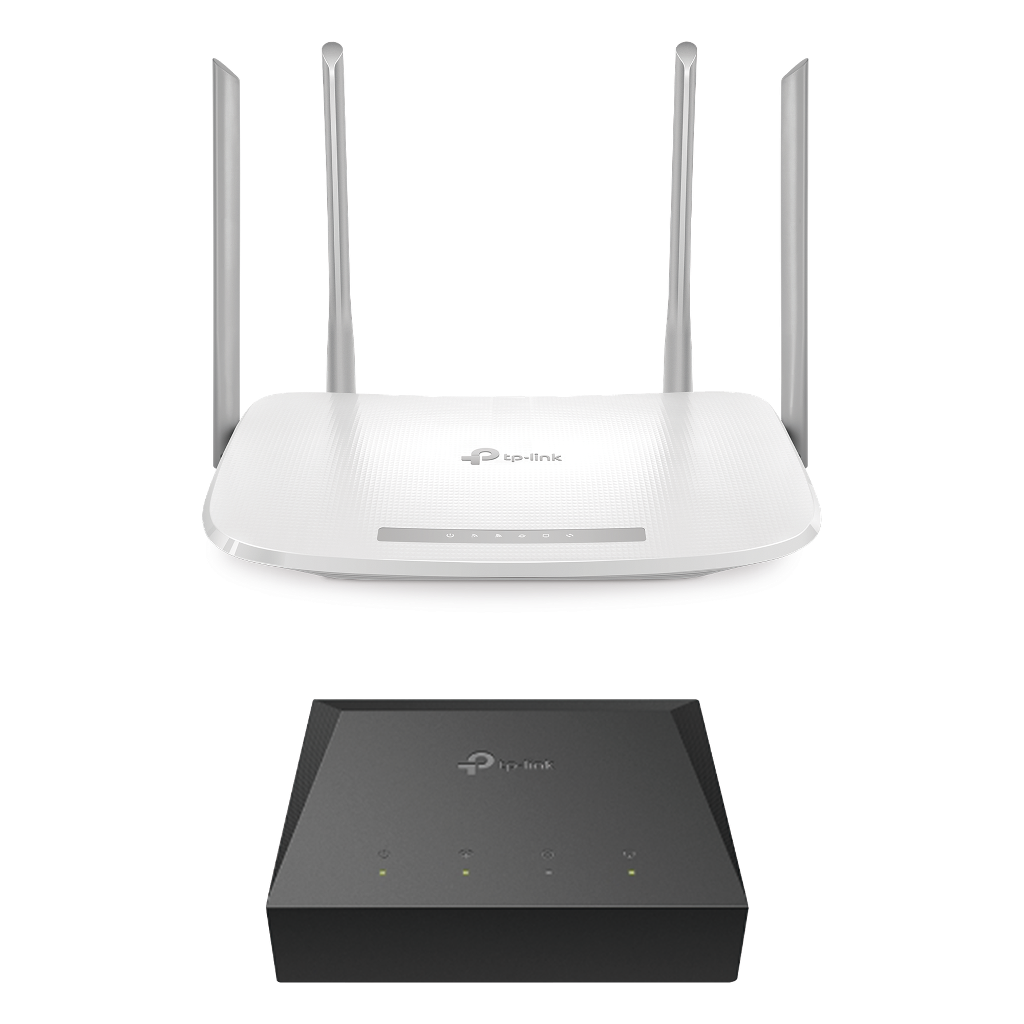Kit ONU Gigabit / Router Wi-Fi AC1200 / 4 Puertos LAN Gigabit / 4 Antenas Omnidireccionales / Administración Remota TR-069 / IPv6 — TP-LINK · SKU KITONU-EC220G5