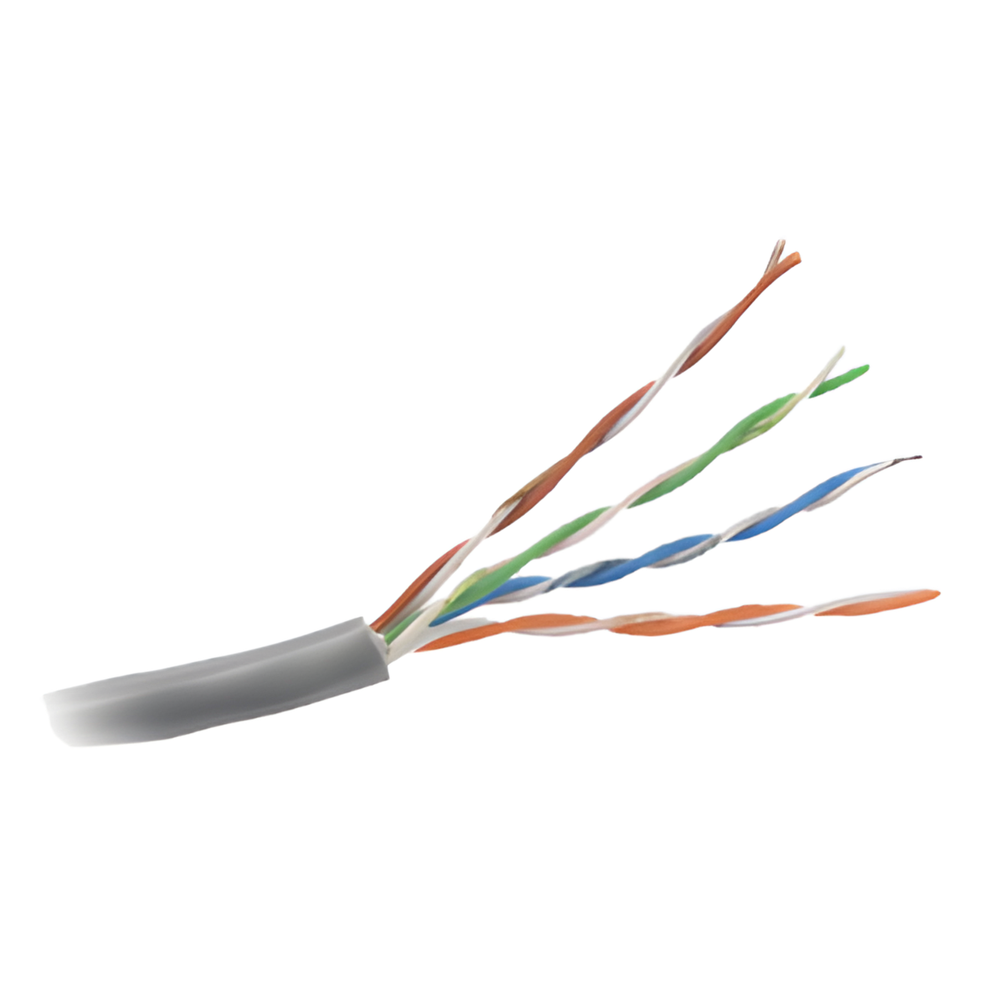 Bobina de Cable UTP Cat5e / 305 m (1000 ft) / Gris / 350 MHz / PVC con UV / -20°C a 75°C — GENESIS · SKU 6330-1109/1000