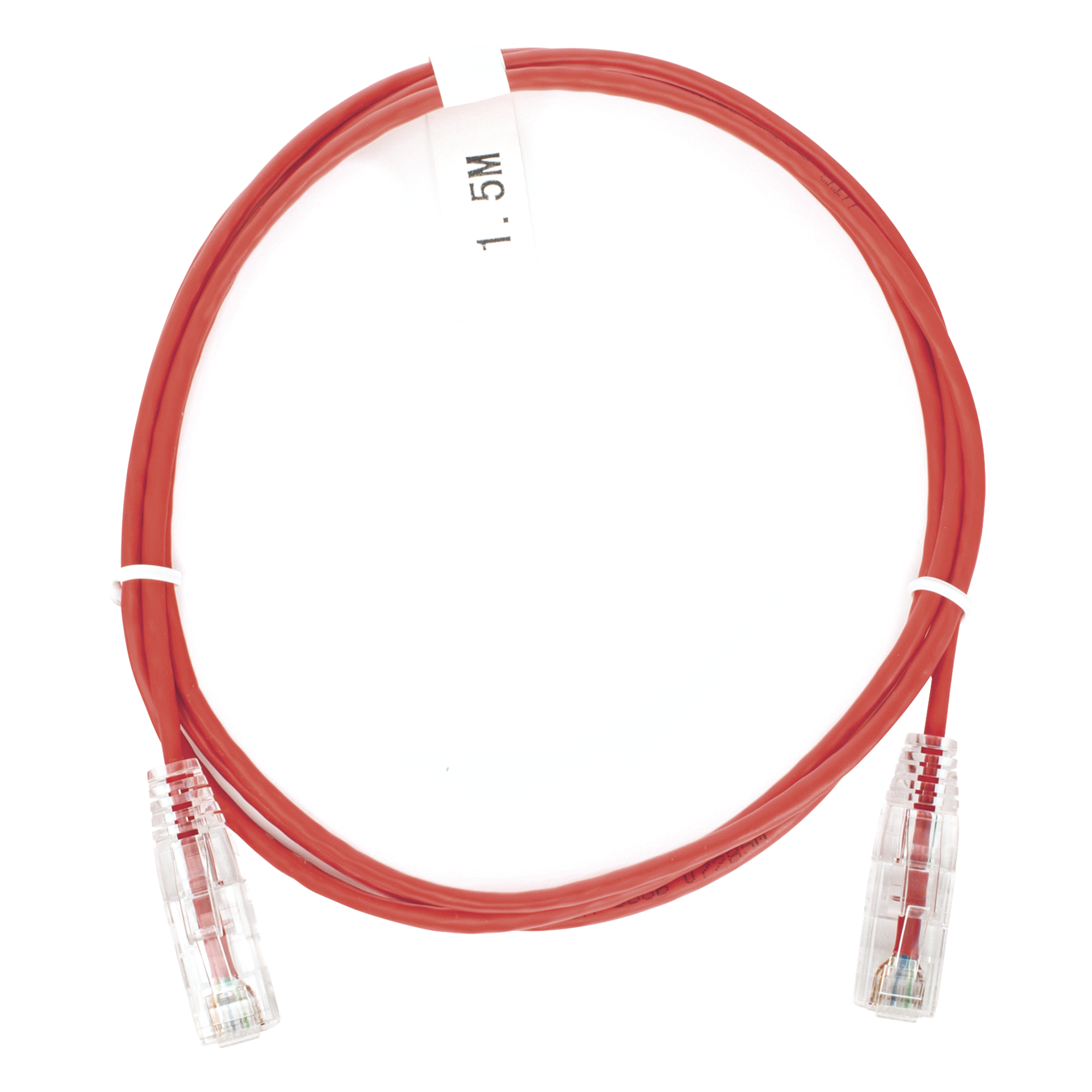 Cable de Parcheo Slim UTP / Cat6 / 1.5 m (4.92 ft) / 28 AWG / 1 Gbps / Rojo — LINKEDPRO BY EPCOM · SKU LP-UT6-150-RD-28