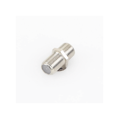 Adaptador Barril para 75 Ohm, de Conector F Hembra a F Hembra, Níquel/ Estaño/ Polietileno.