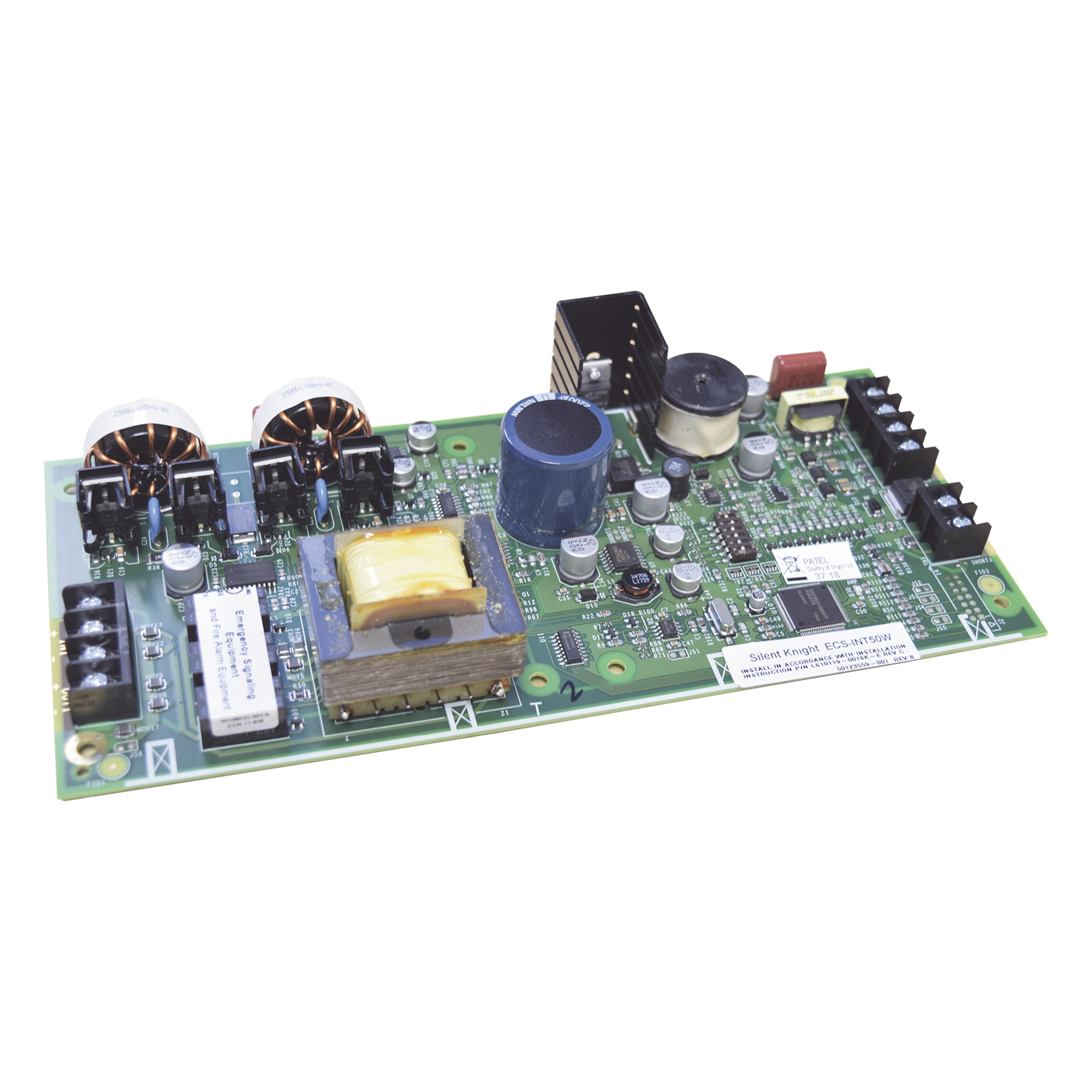 Amplificador de Audio Direccionable / 50 W / Evacuación por Voz / 25 V o 70.7 V / Montaje en Gabinete / Certificado UL — HONEYWELL FARENHYT SERIES · SKU ECS-INT50W