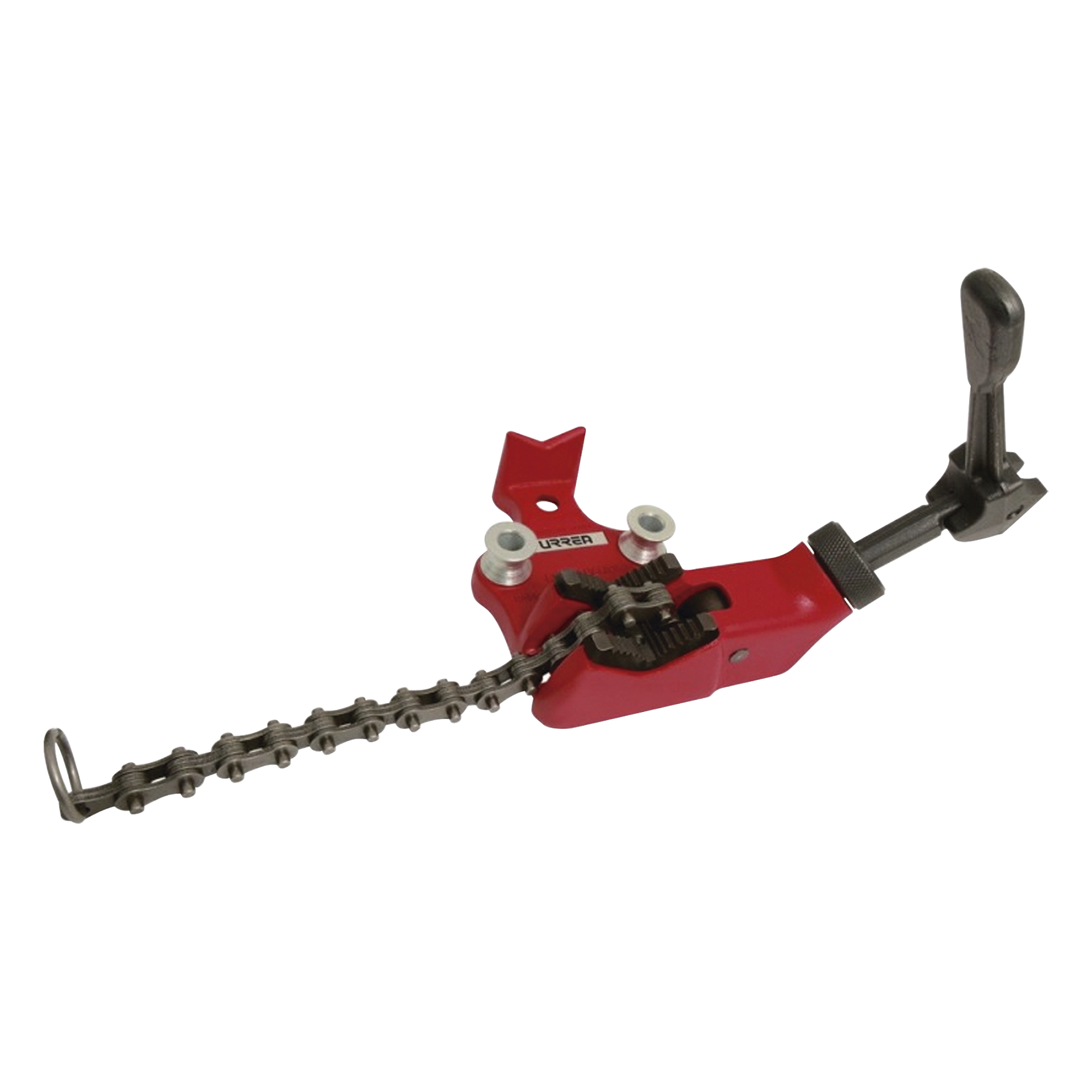 Prensa de Cadena / Capacidad 6' / Tensión 7000 kg / Base Acero Fundido / Ancho 230 mm / Peso 9 kg — URREA · SKU SYS-212