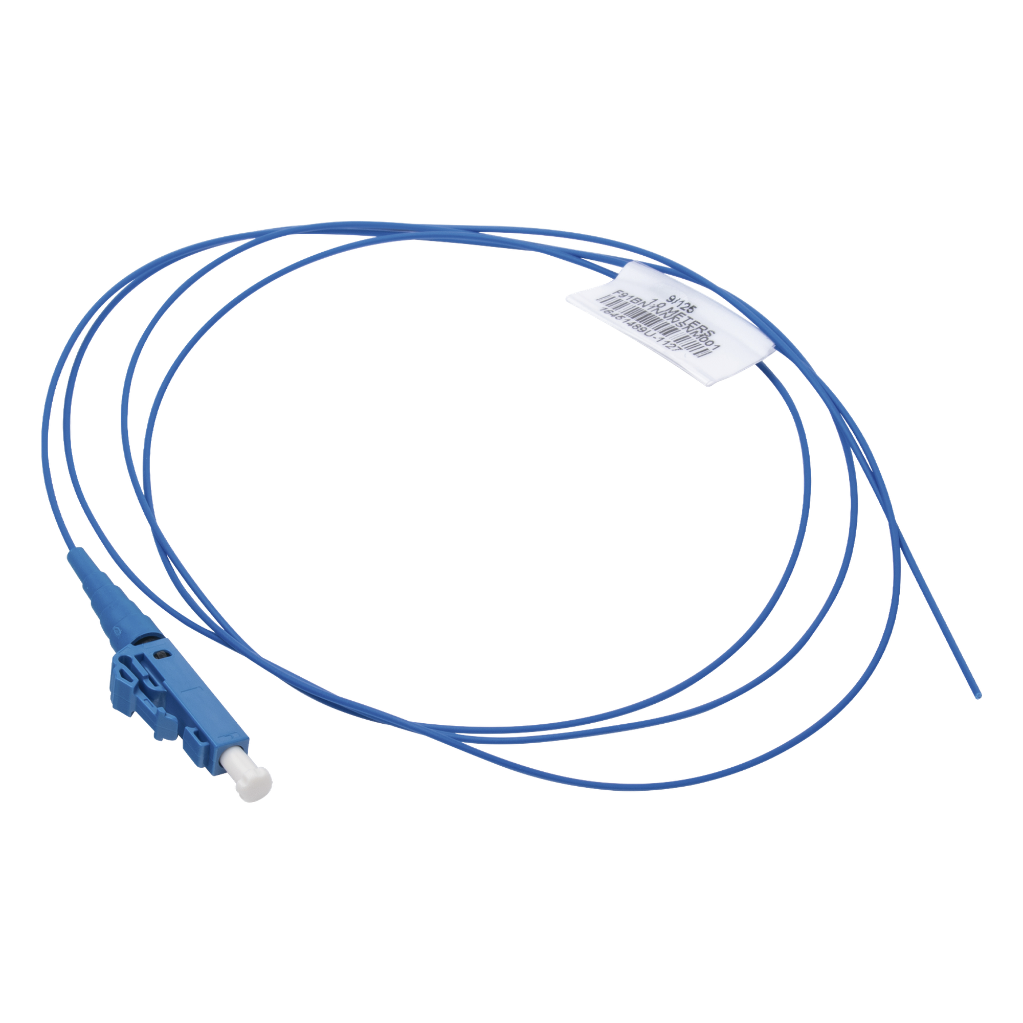 Pigtail de Fibra Óptica / LC Simplex / Monomodo OS2 9/125 / 900μm / 2 Metros (6.56 Pies) / OFNR LSZH / Azul — PANDUIT · SKU F91BN1NNNSNM002