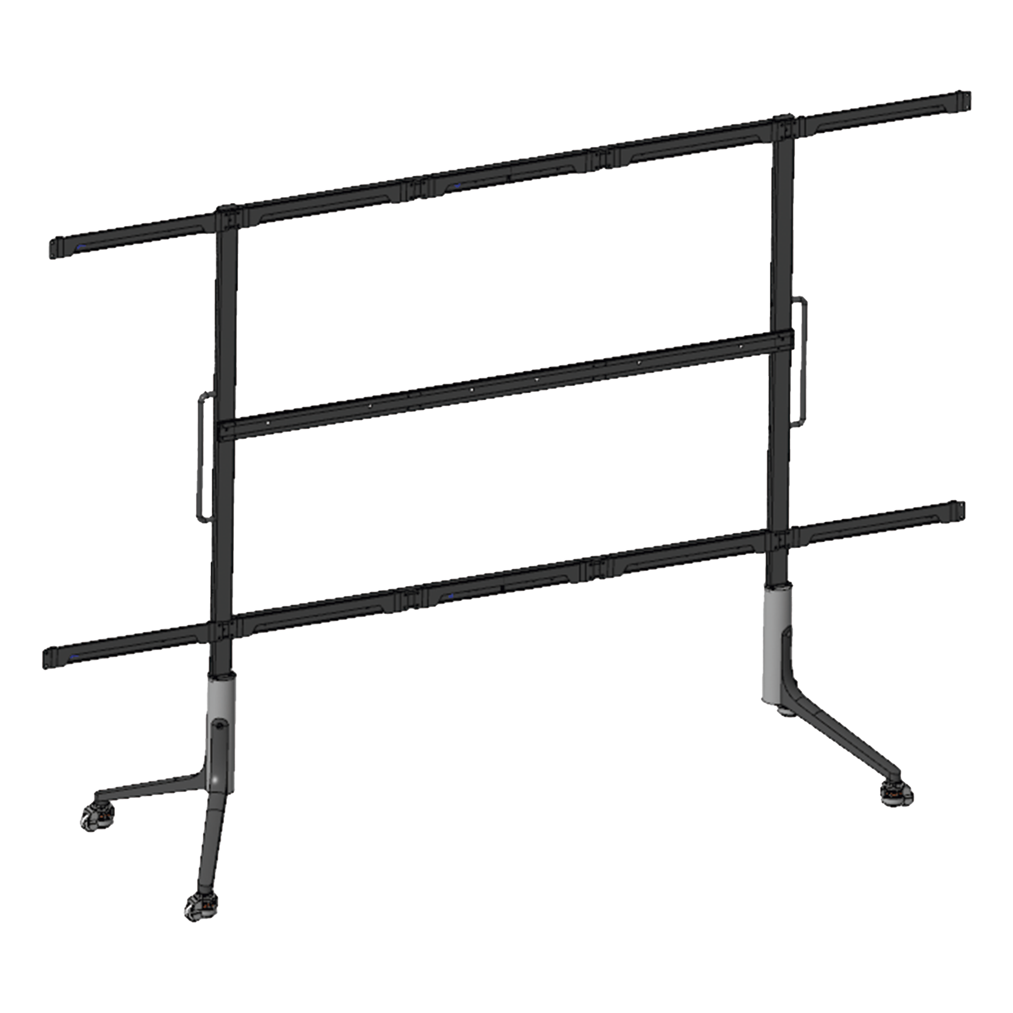 Montaje de Piso Móvil / Pantalla All-In-One 135" / Carga 300 kg (661.39 lb) / Acero SGCC y Aluminio AL6061 / Ruedas con Seguro — HIKVISION · SKU DS-DLAIO135-LM
