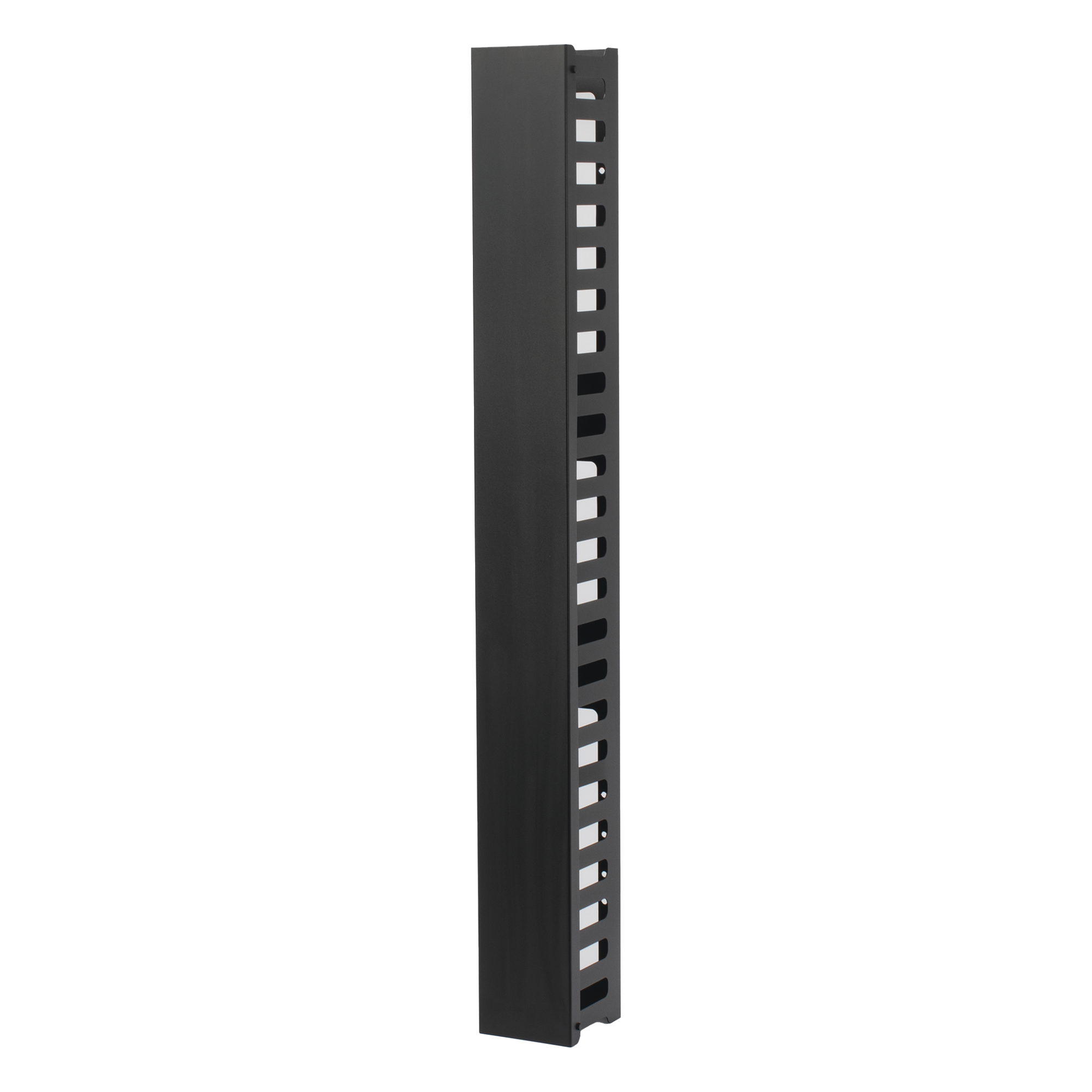 Organizador Vertical de Cable / 24U / Acero Sólido / 260 Cables CAT5E / Compatible Racks EIRL y EIQR — LINKEDPRO BY EPCOM · SKU LPVM24U