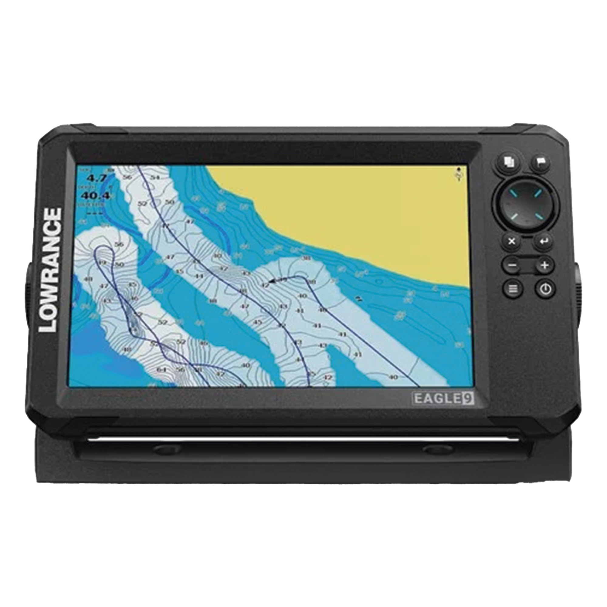 Ecosonda / Pantalla IPS 9 pulgadas / Transductor 50/200 kHz y 455/800 kHz / CHIRP y DownScan / C-MAP Discover